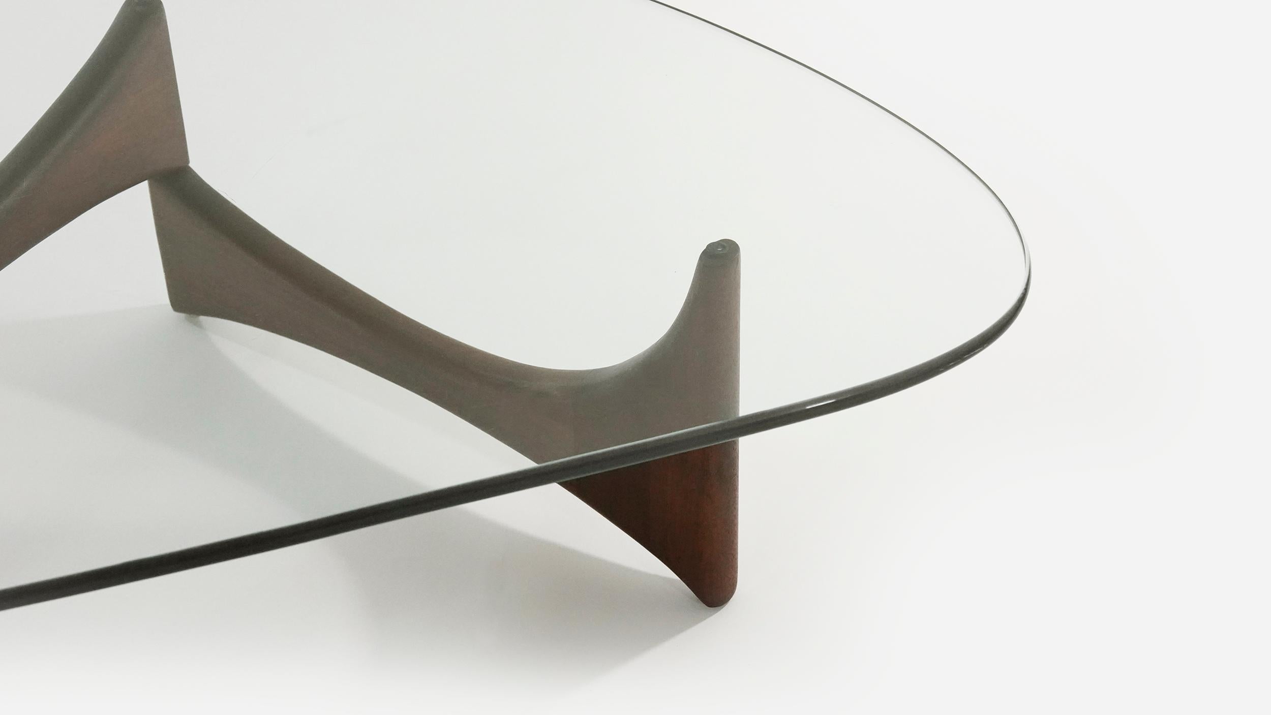 Glass Freeform Coffee Table by Adrian Pearsall, circa 1950s