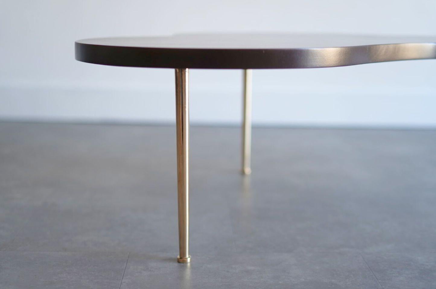 Brass Freeform Coffee Table by T.H. Robsjohn-Gibbings for Widdicomb, C. 1950s For Sale