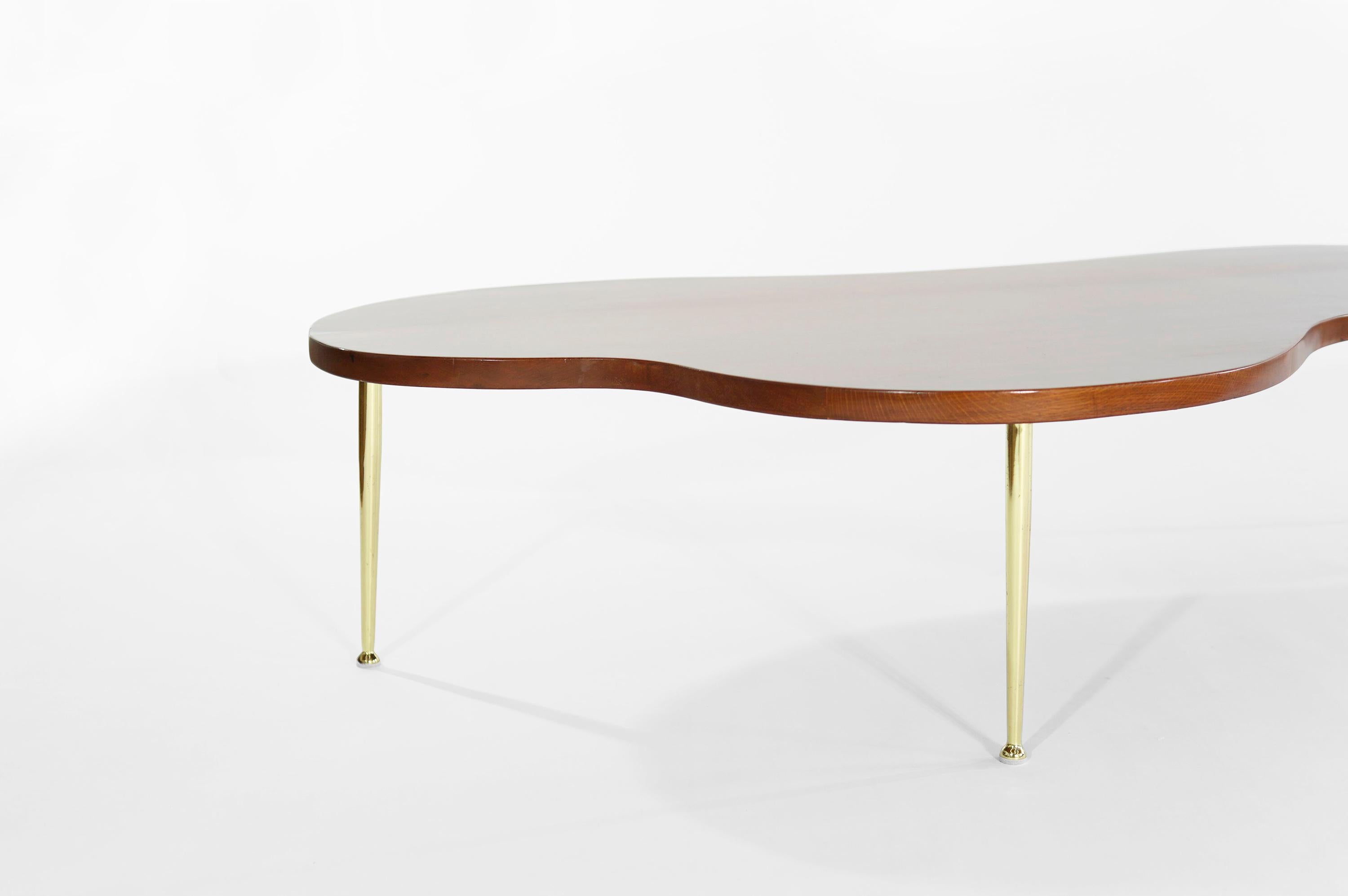 Brass Freeform Coffee Table, Model 1759 by T.H. Robsjohn-Gibbings, circa 1950s