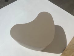 Freeform Coffee Table, Wood, Taupe