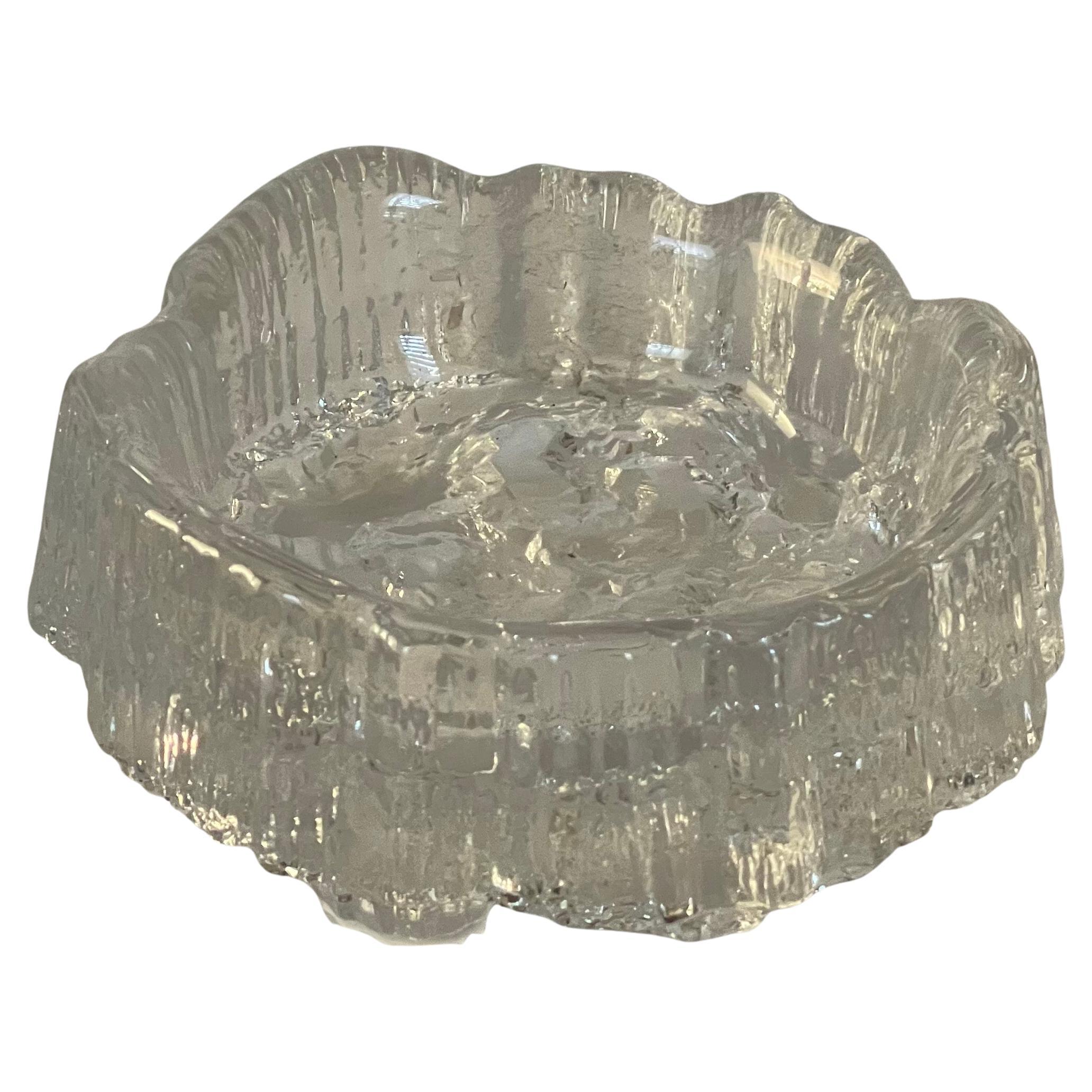 Freeform Crystal Iceberg Ashtray / Catch All by Tapio Wirkkala Iittala Finland