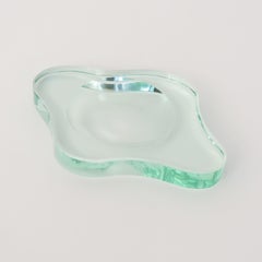 Freeform Fontana Arte 1950s Glass Ashtray