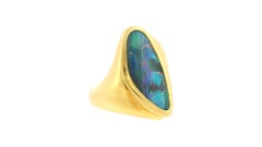 Freeform Opal Ring 18K Yellow Gold