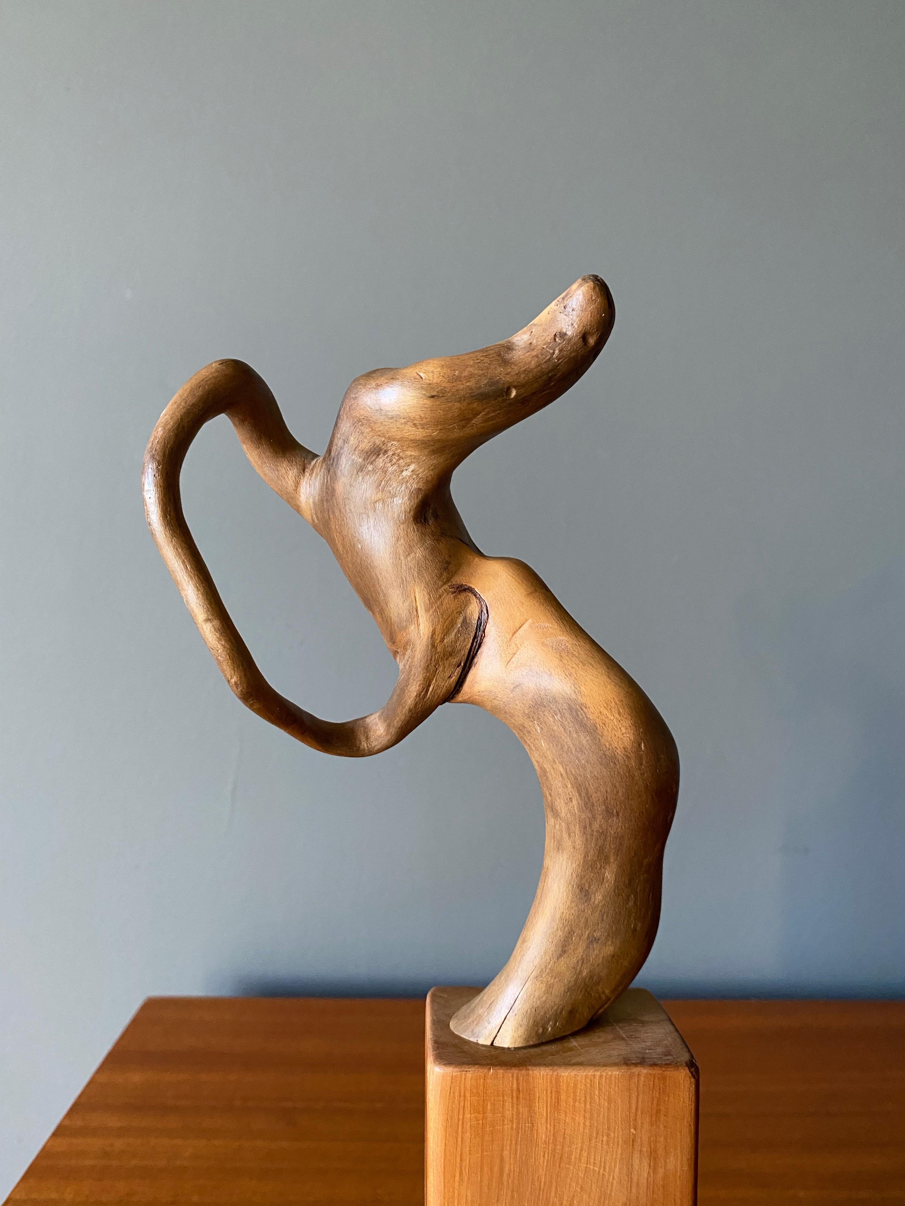 Sculpture de forme libre sur pied, Circa 1975.