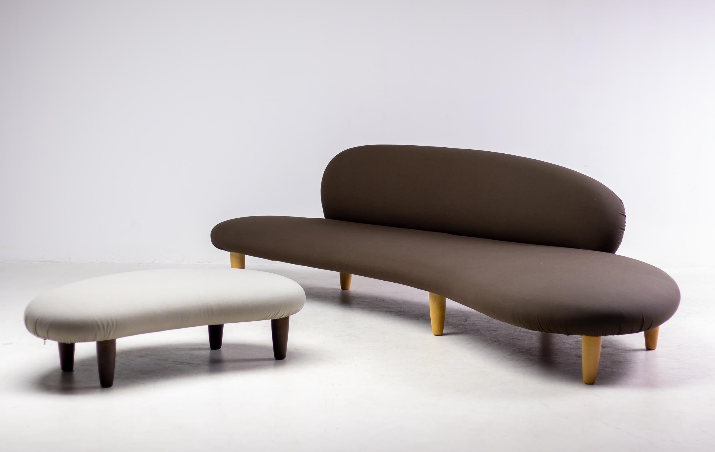 Freeform Sofa and Ottoman by Isamu Noguchi For Sale 6