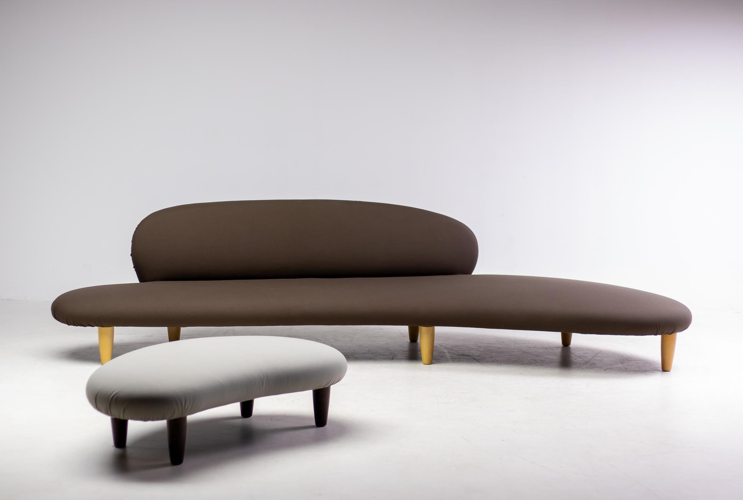 Freiform-Sofa und Ottomane von Isamu Noguchi (Moderne der Mitte des Jahrhunderts) im Angebot