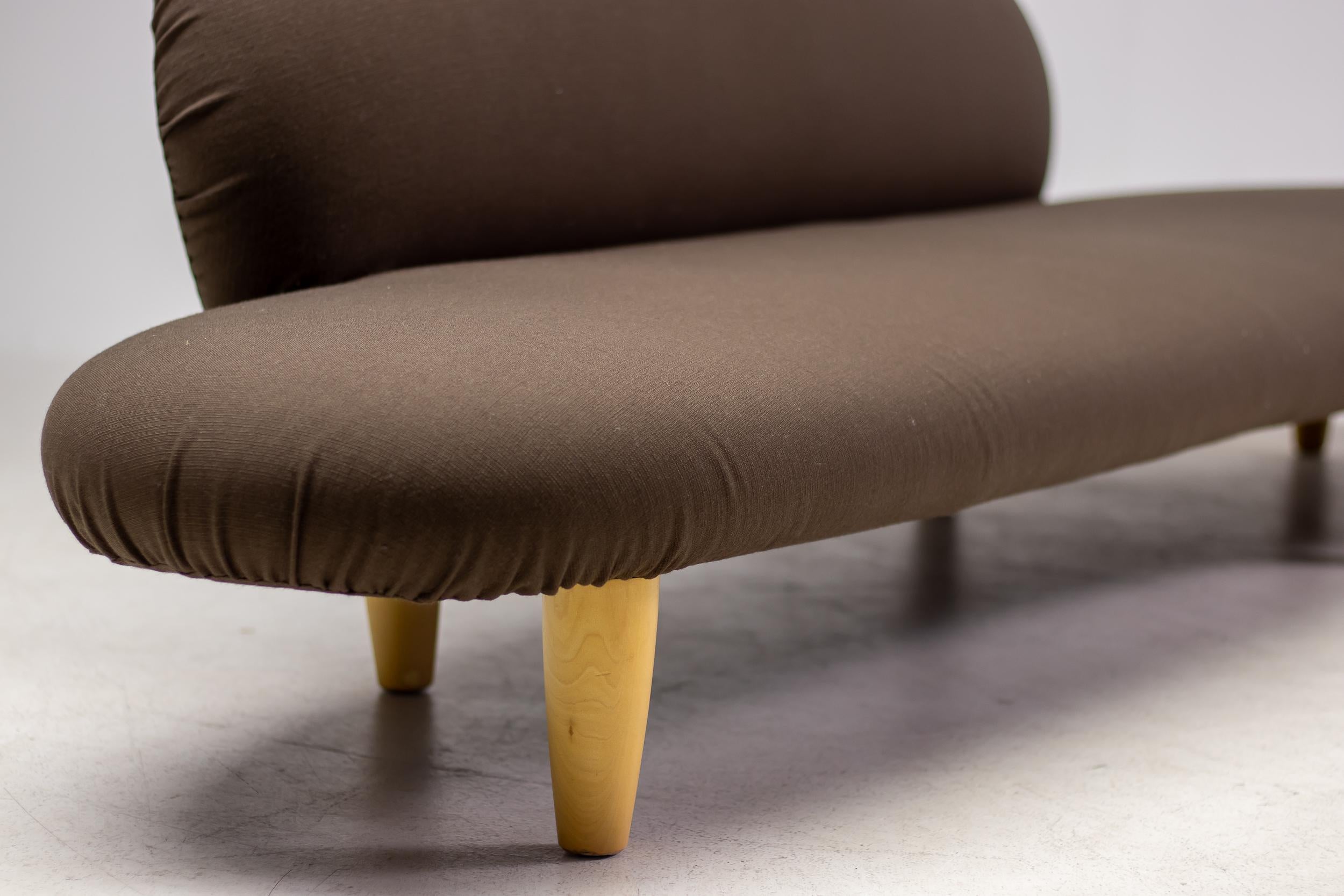 Wool Freeform Sofa and Ottoman by Isamu Noguchi For Sale
