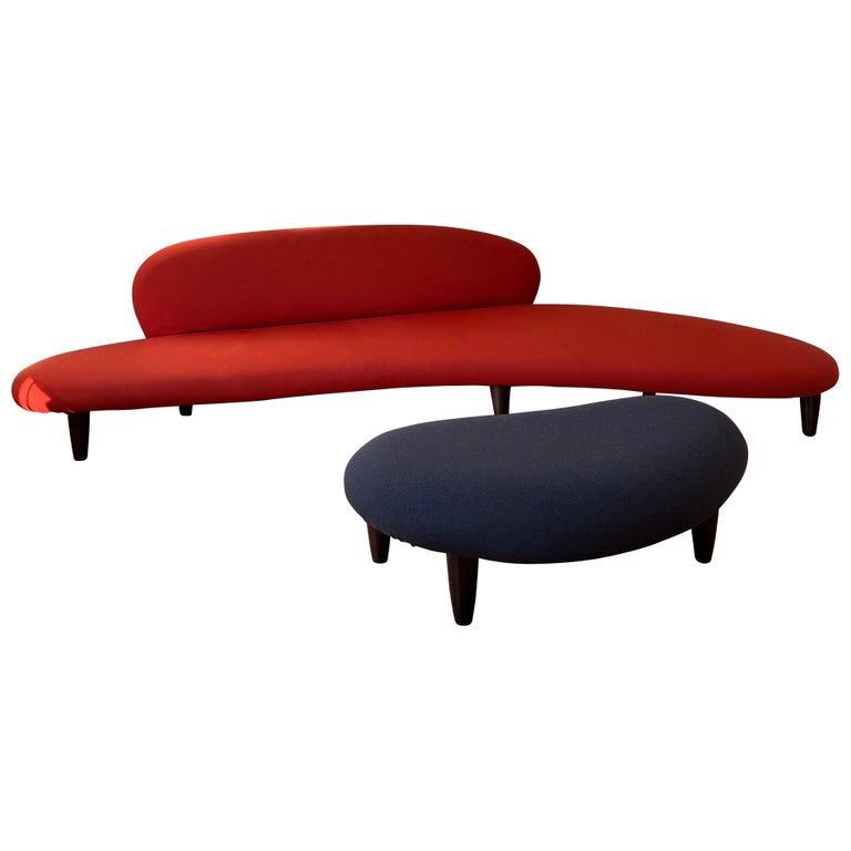 Freeform Sofa and Ottoman by Isamu Noguchi for Vitra Design Museum
