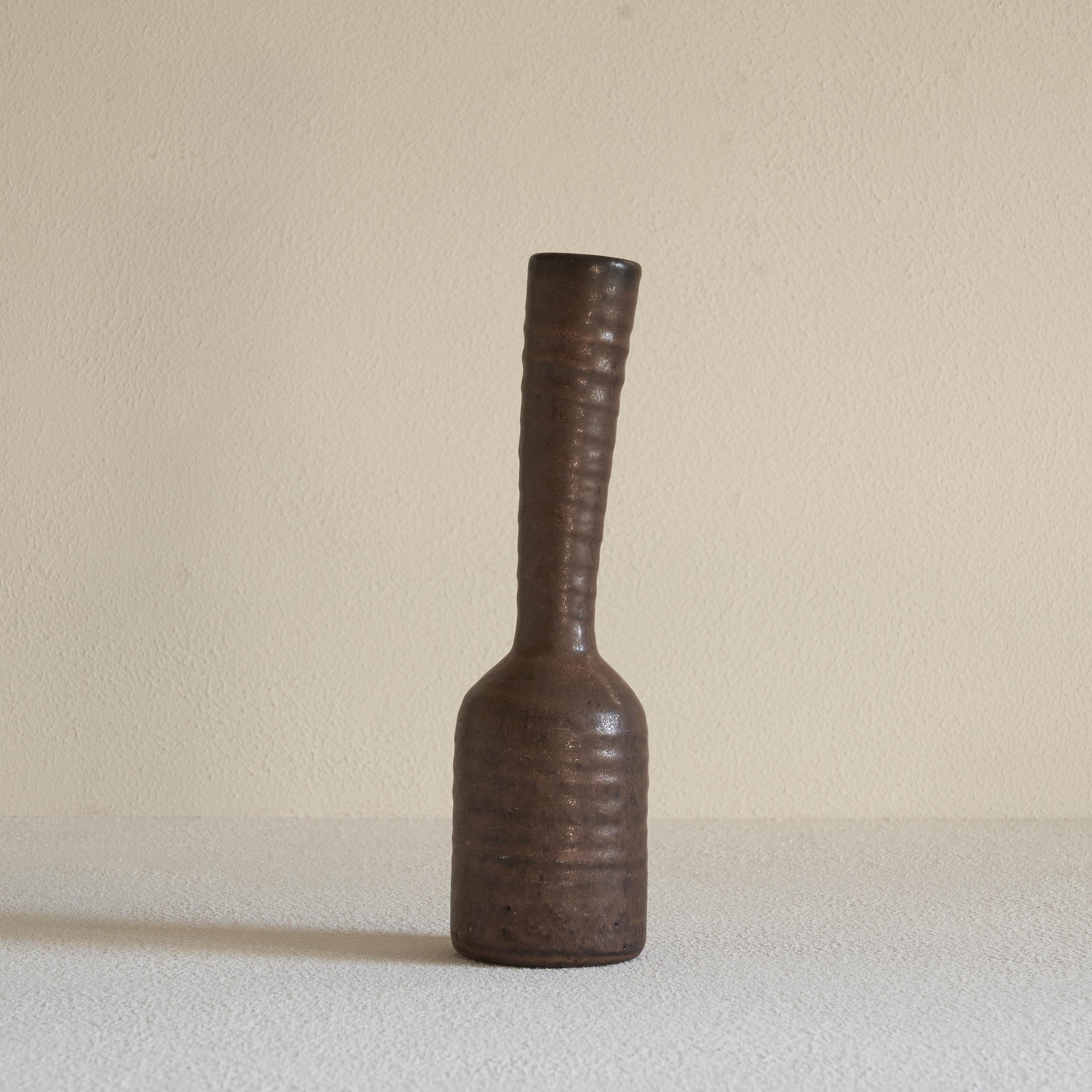 Mid-Century Modern Freeform Studio Pottery Vase, 1960s For Sale