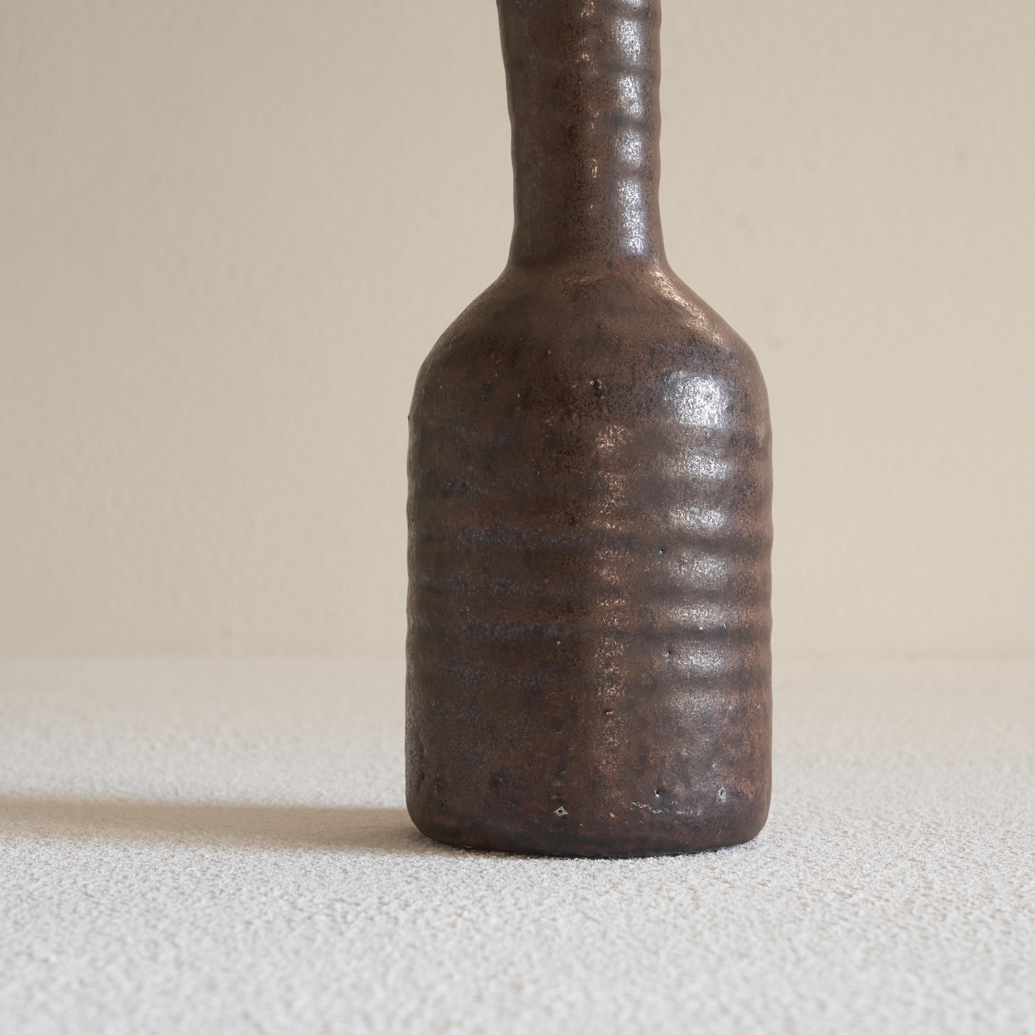 20th Century Freeform Studio Pottery Vase, 1960s For Sale