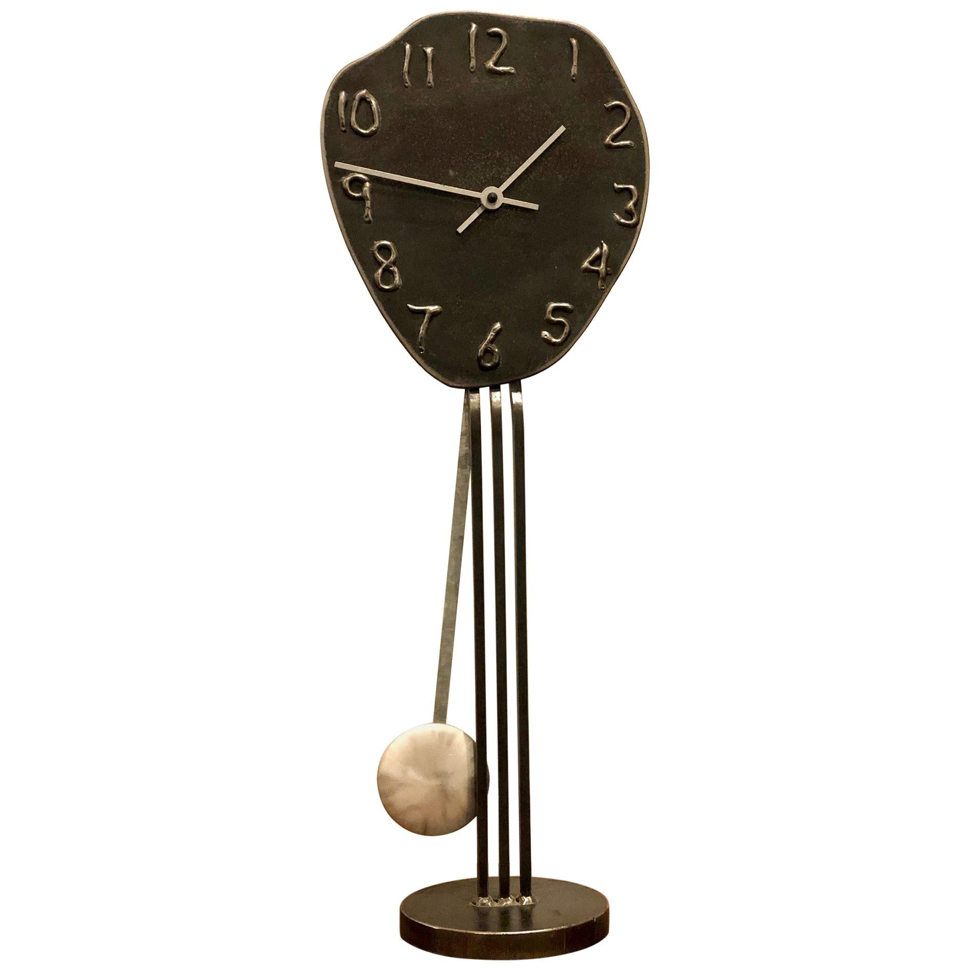 Freeform Tall Table Clock by Artist Jon Surriugarte California Design