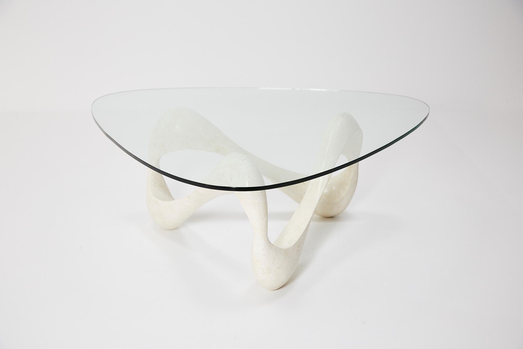 Minimalist Freeform White Tessellated Stone 
