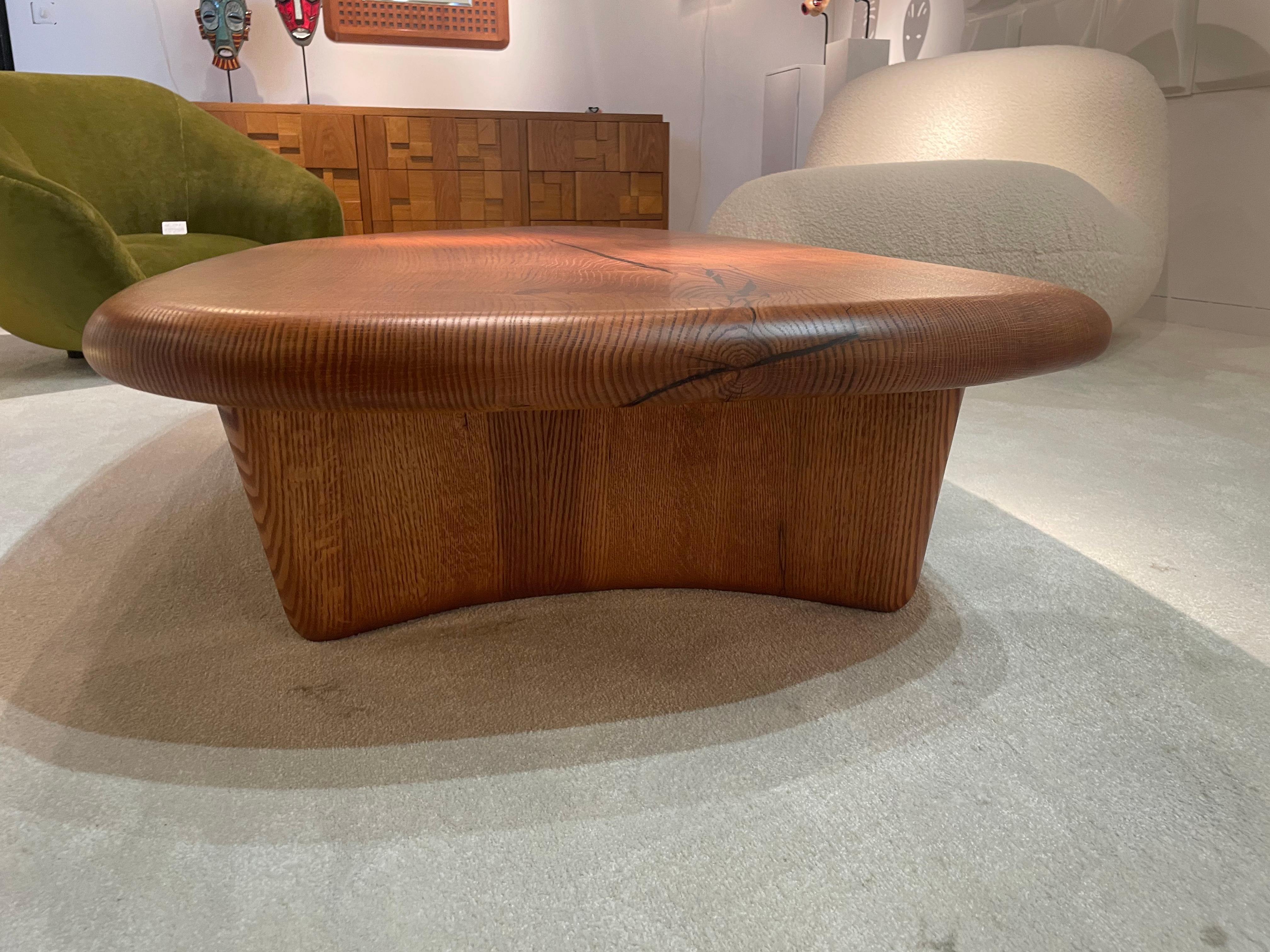 20th Century Freeform Wooden Coffee Table