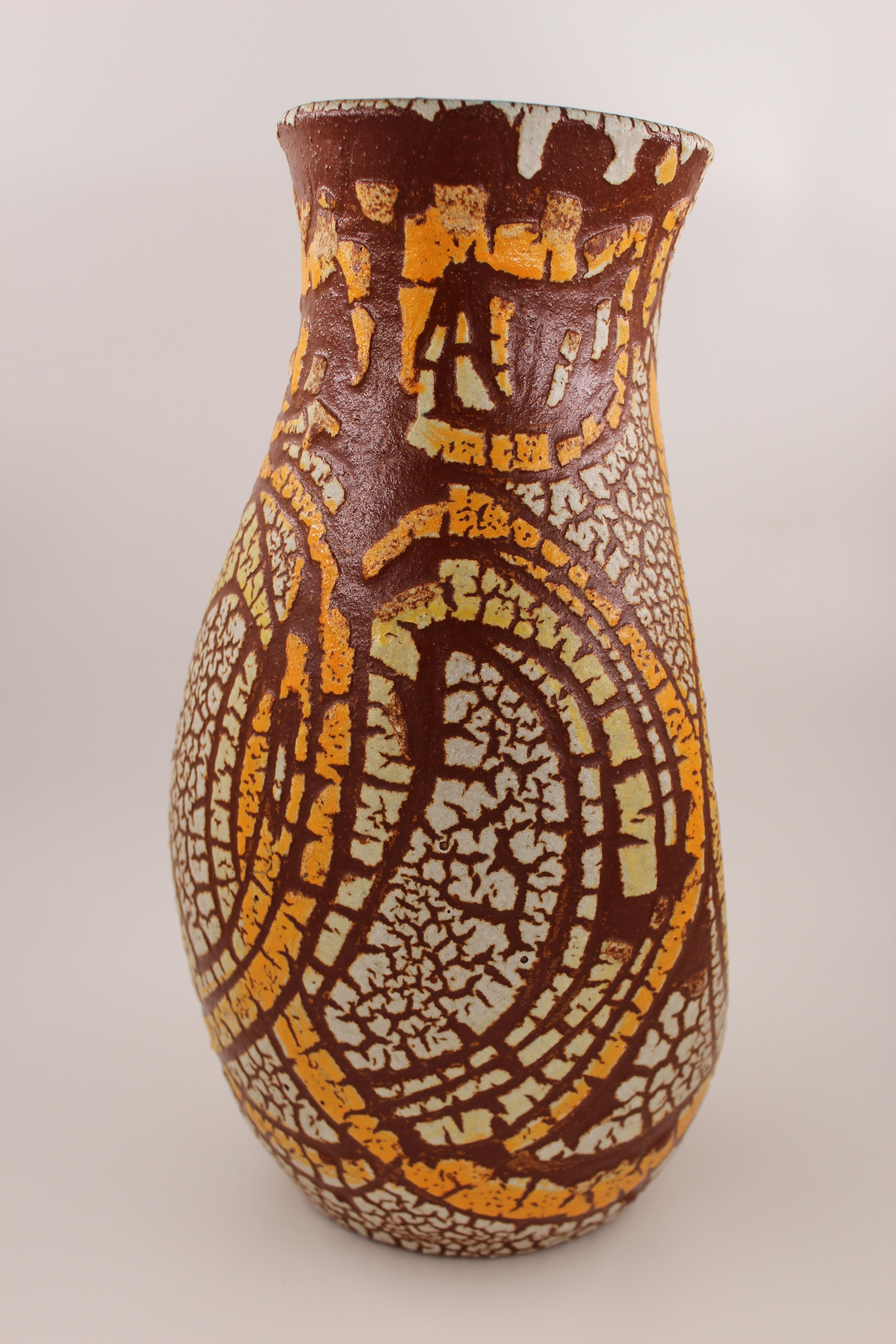 Mid-20th Century Freeform Vase by Les Potiers d'Accolay, France, 1950