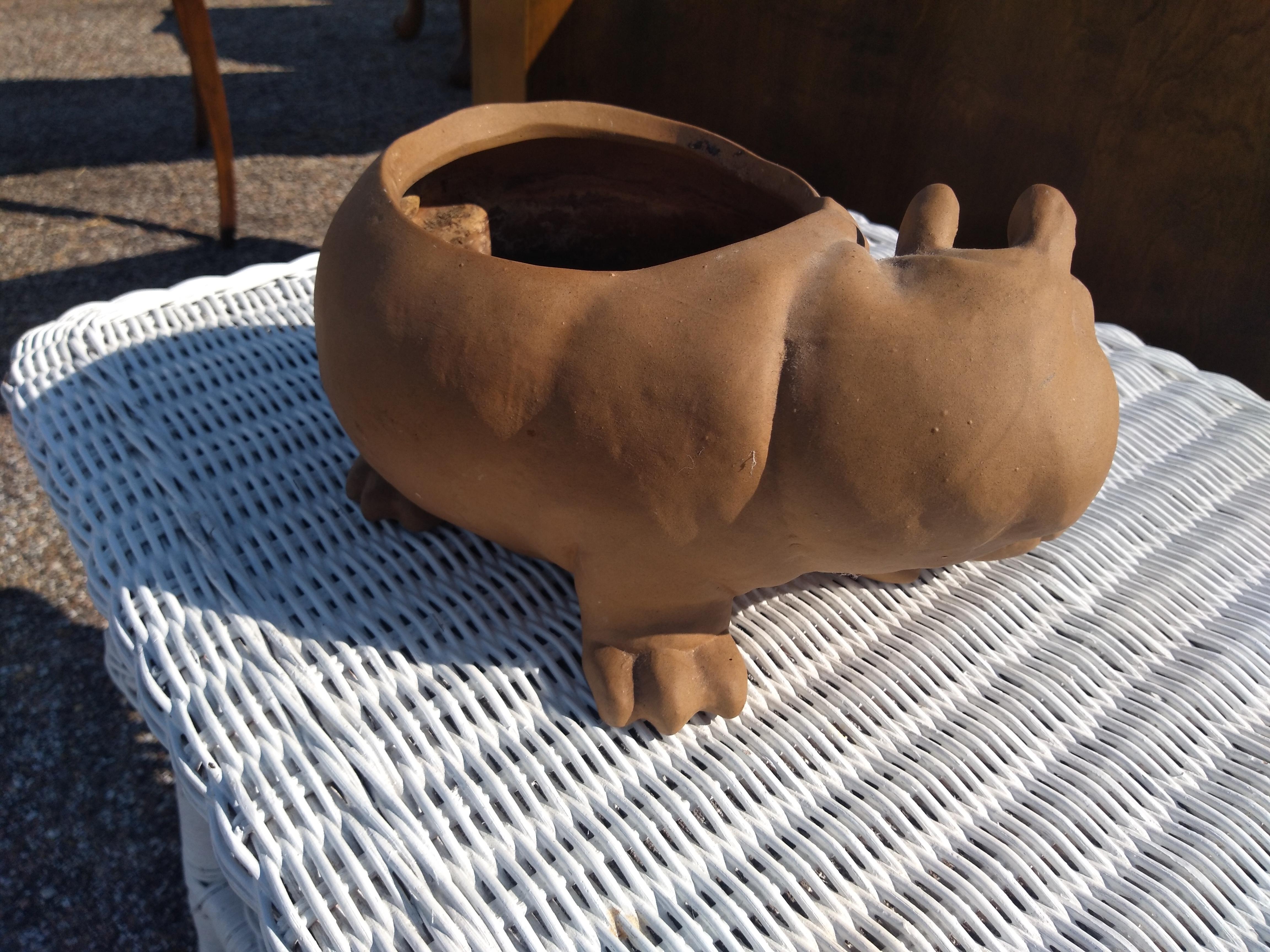 American Freeman McFarlin Hippo Planter by Anthony For Sale