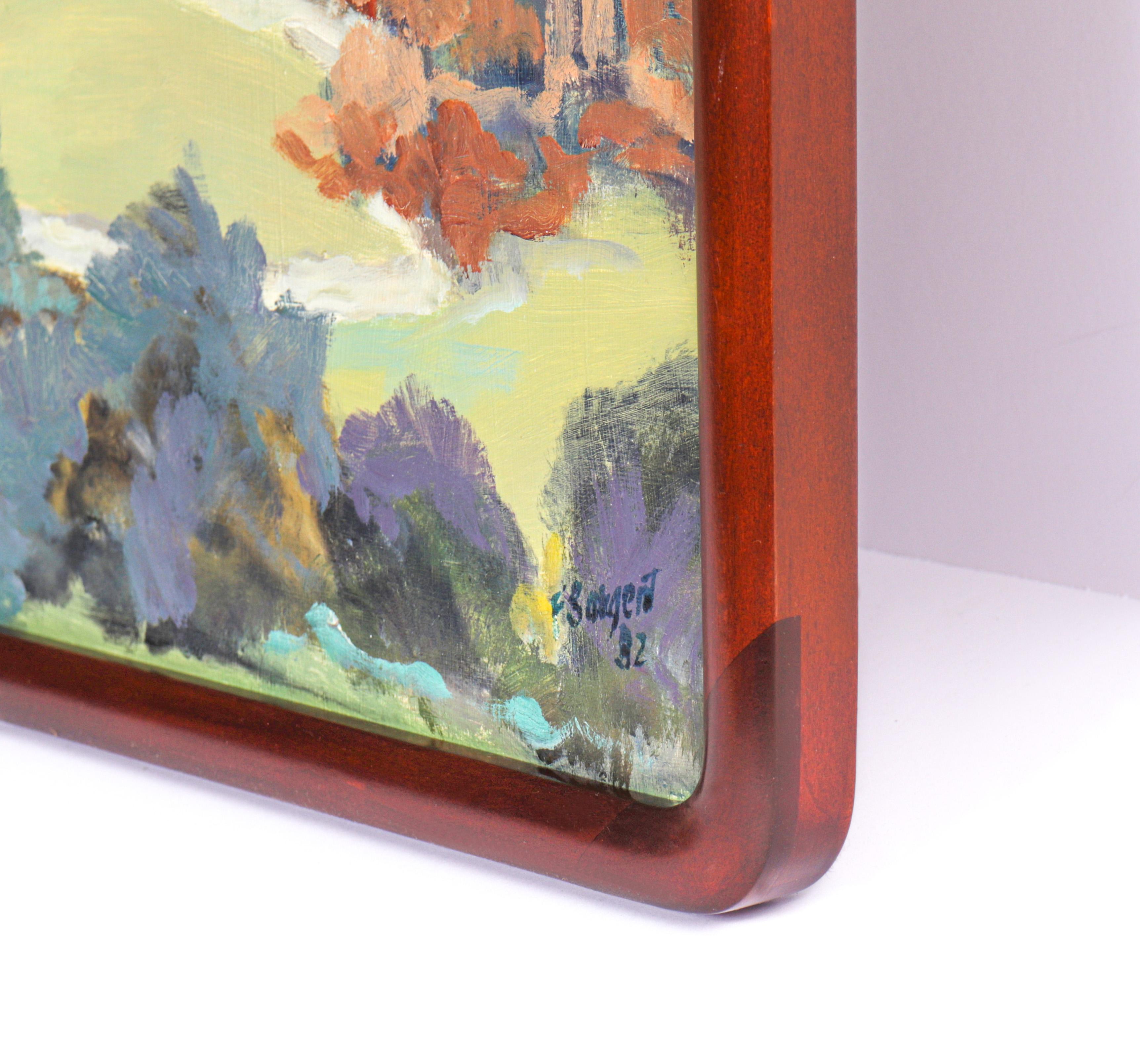 Vista, Bay Area, 1982, huile - Painting de Freeman Sargent