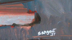 California Desert Scene 1957 Oil