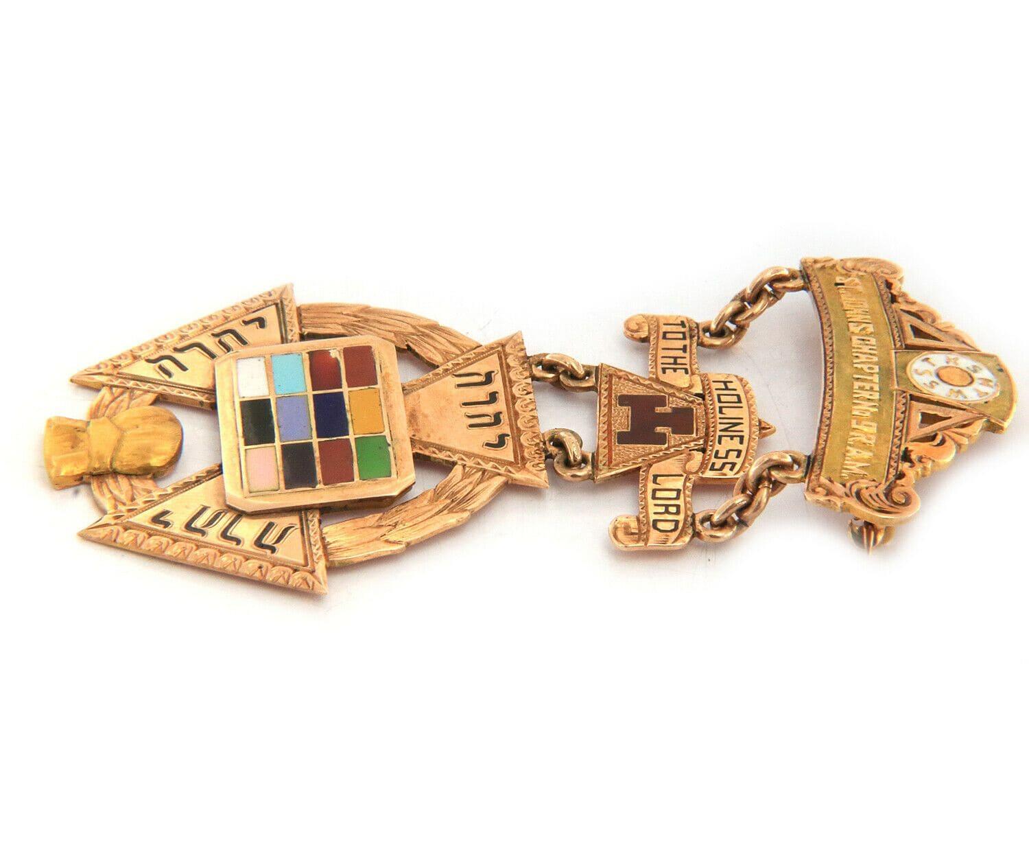 freemason brooch