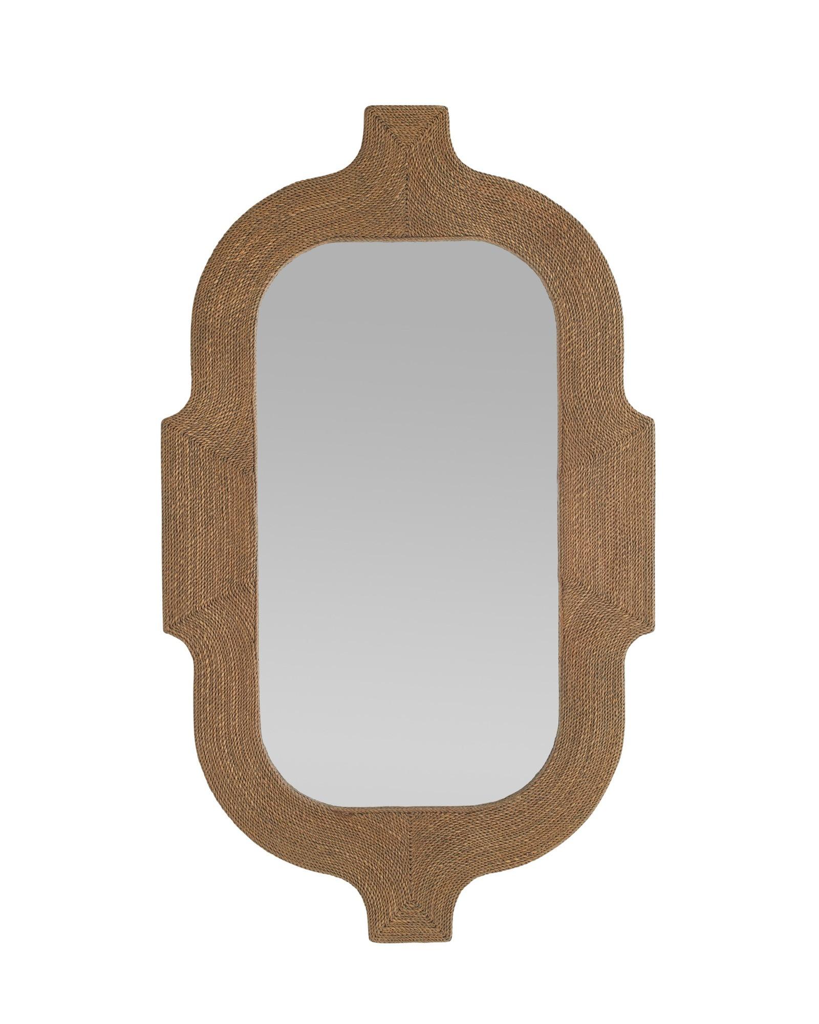 Freeport Mirror WMS05 - tobacco-stained abaca rope For Sale 5