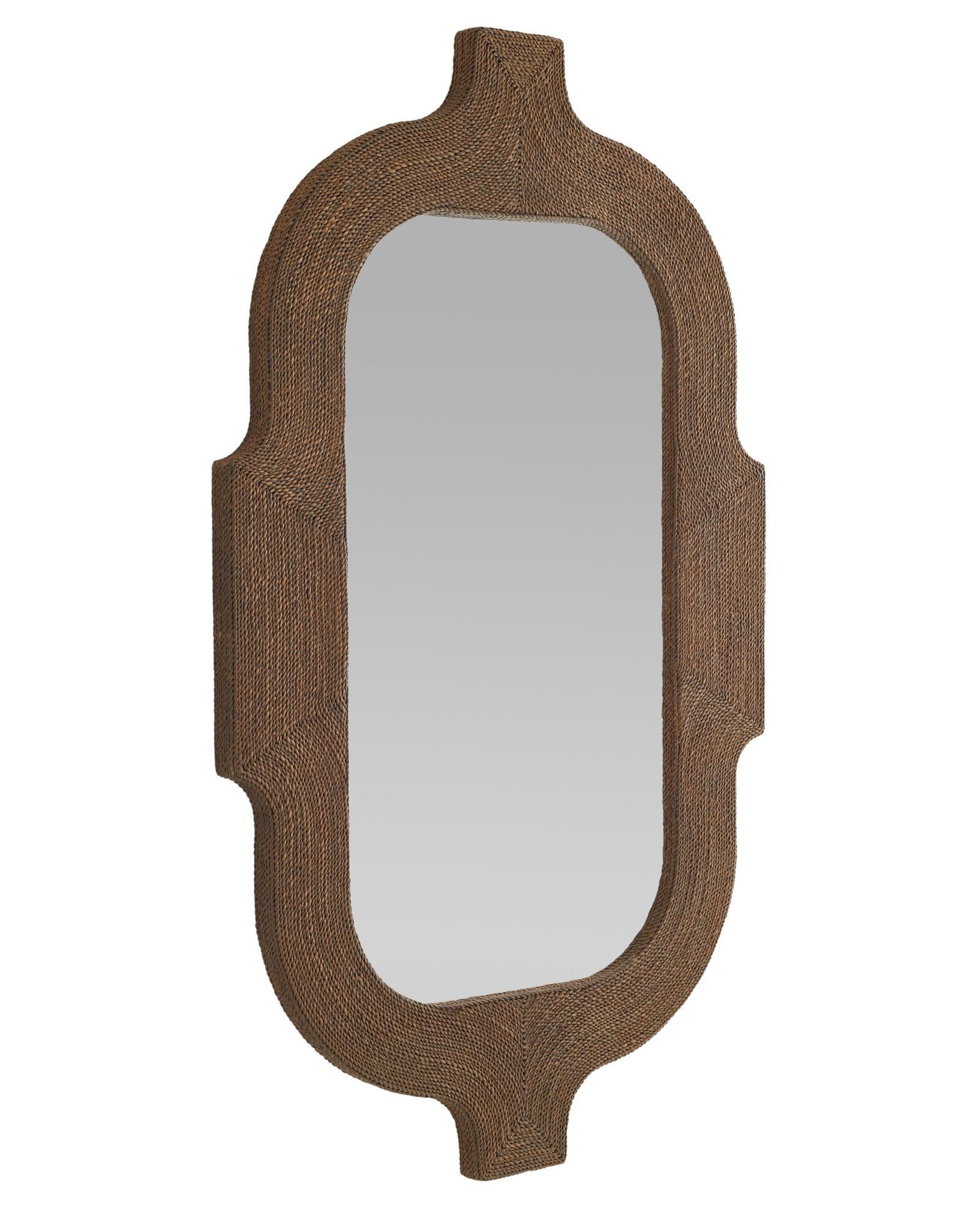 Freeport Mirror WMS05 - tobacco-stained abaca rope In Good Condition For Sale In London, GB