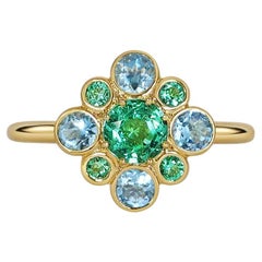 Freesia - Emeralds & Aquamarines