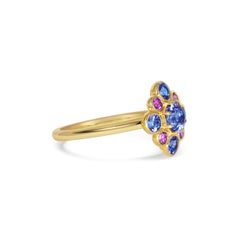 Freesia - Tanzanite, Blue Sapphires, Amethysts