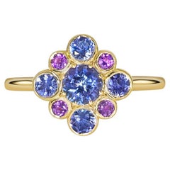 Freesia - Tanzanite, Blue Sapphires, Amethysts