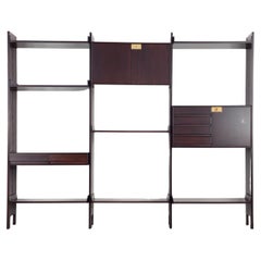 Vintage Freestanding 60s bookcase designed by Edmondo Palutari for Vittorio Dassi 