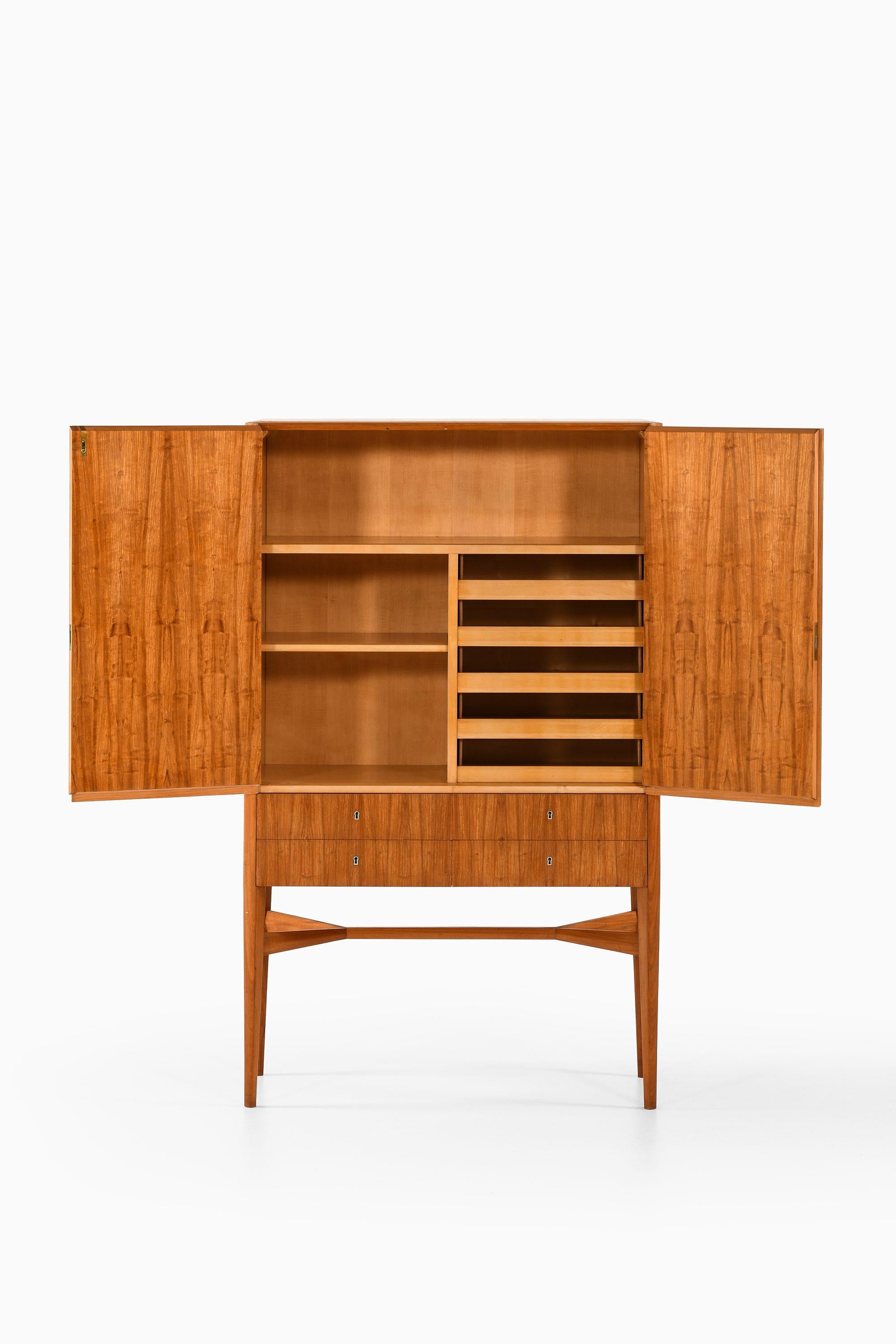 Swedish Freestanding Cabinet in Teak by Carl-Axel Acking, 1940s For Sale