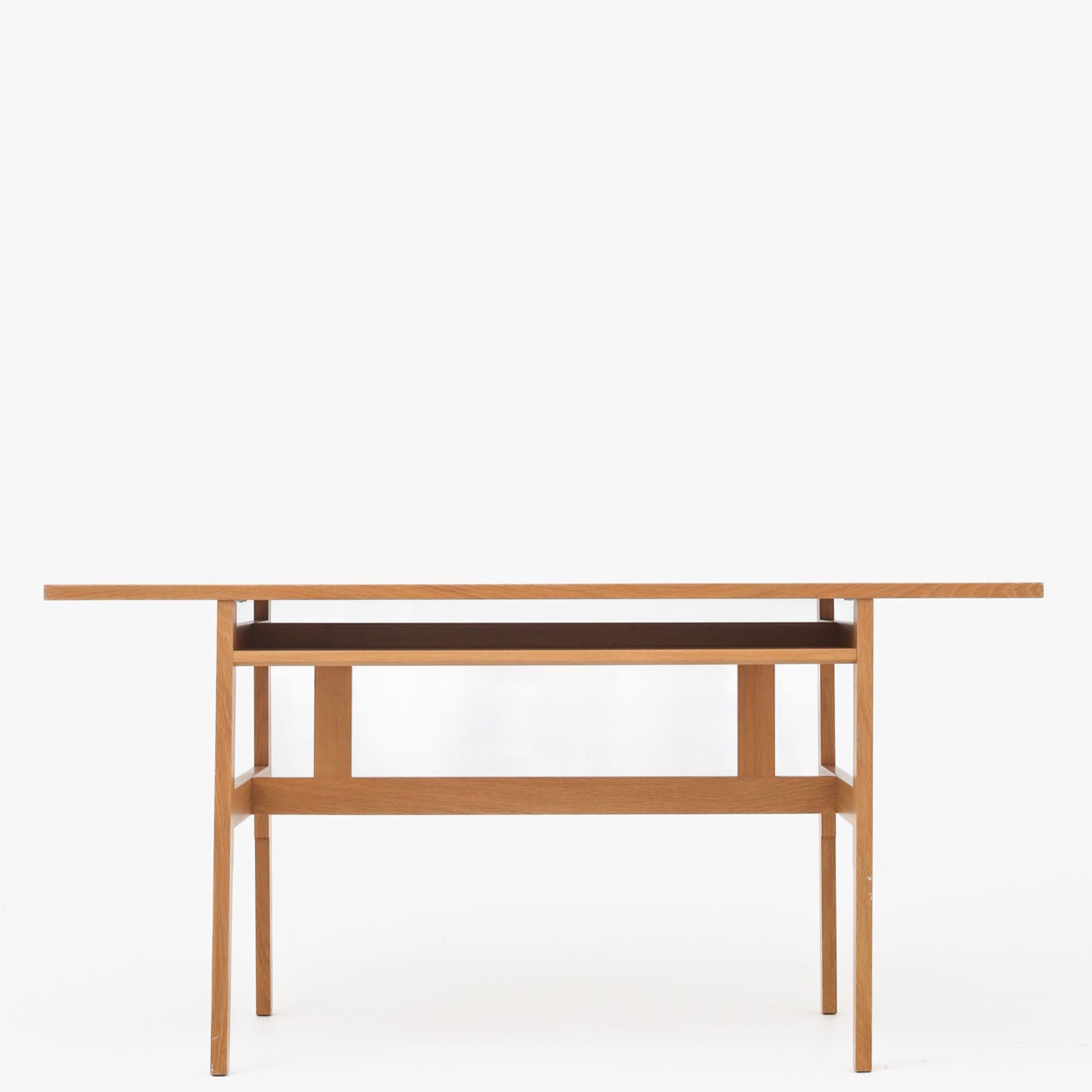 Oak Freestanding Desk by Mogens Koch For Sale