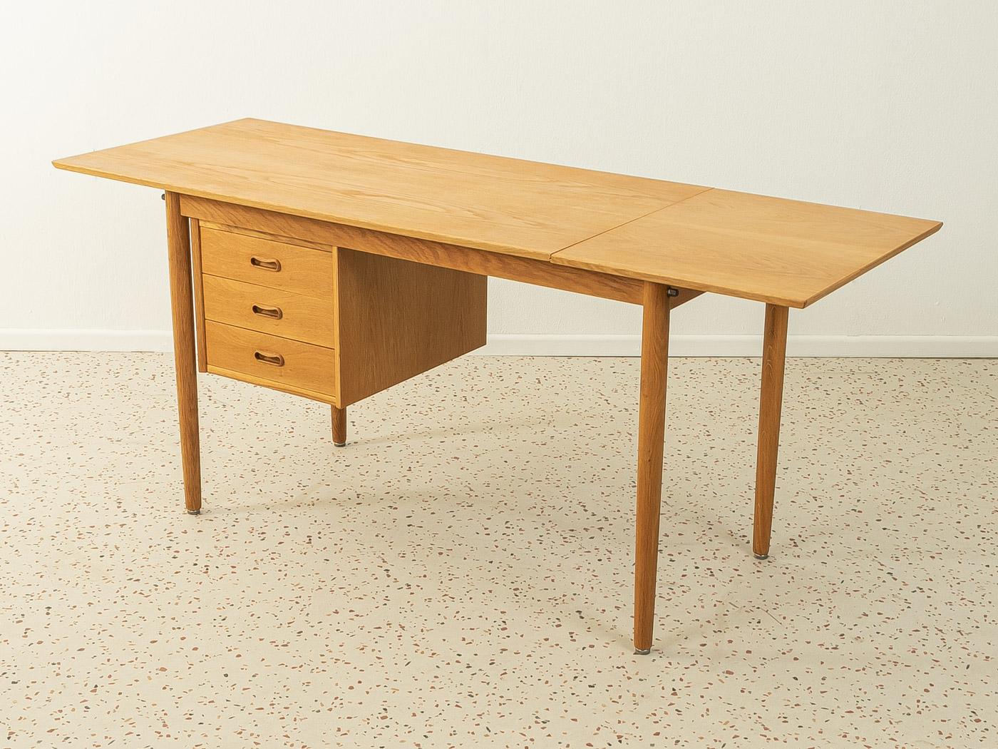 Oak Freestanding Desk from the 1960s by Arne Vodder for H. Sigh, Made in Denmark