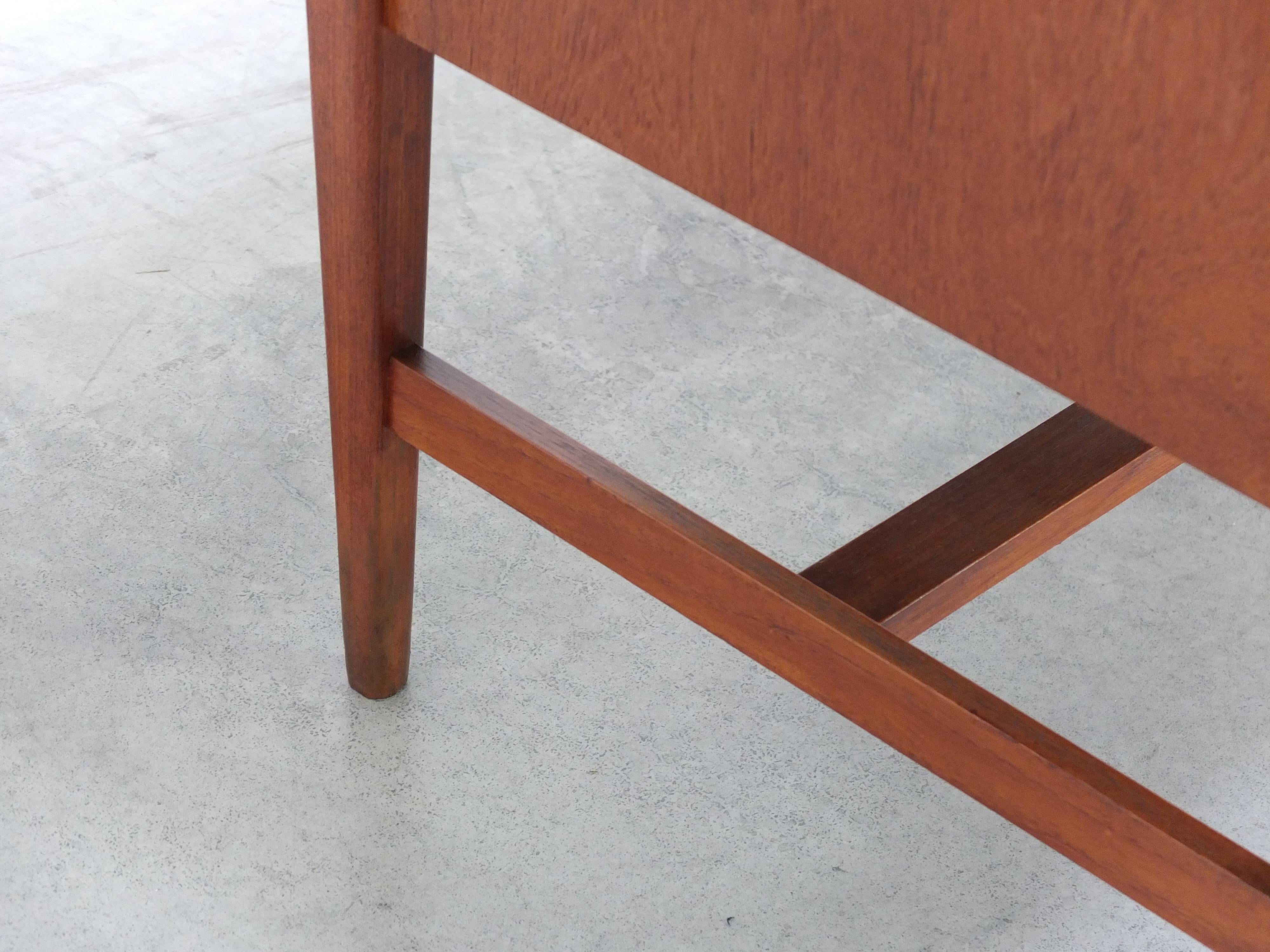 Rara scrivania indipendente in teak di Heinrich Althoff, anni '60 in vendita 6