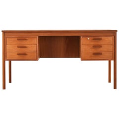 Freestanding Desk in Teak from Denmark, 1950s