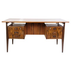 Freestanding Desk Made In Rosewood, Danish Design From 1960s