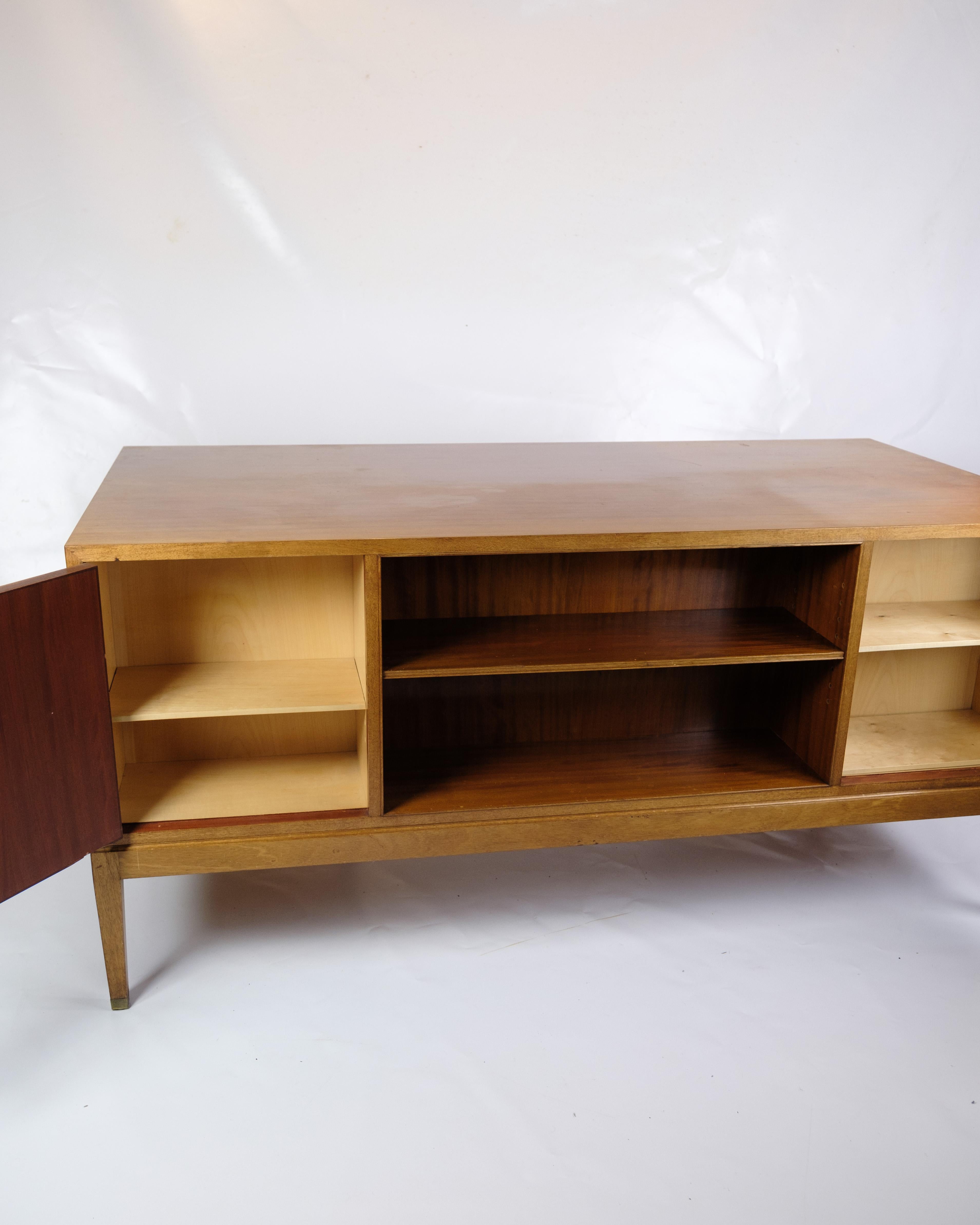 Freestanding Diplomat Desk Made In Mahogany By Fritz Henningsen From 1930s For Sale 5