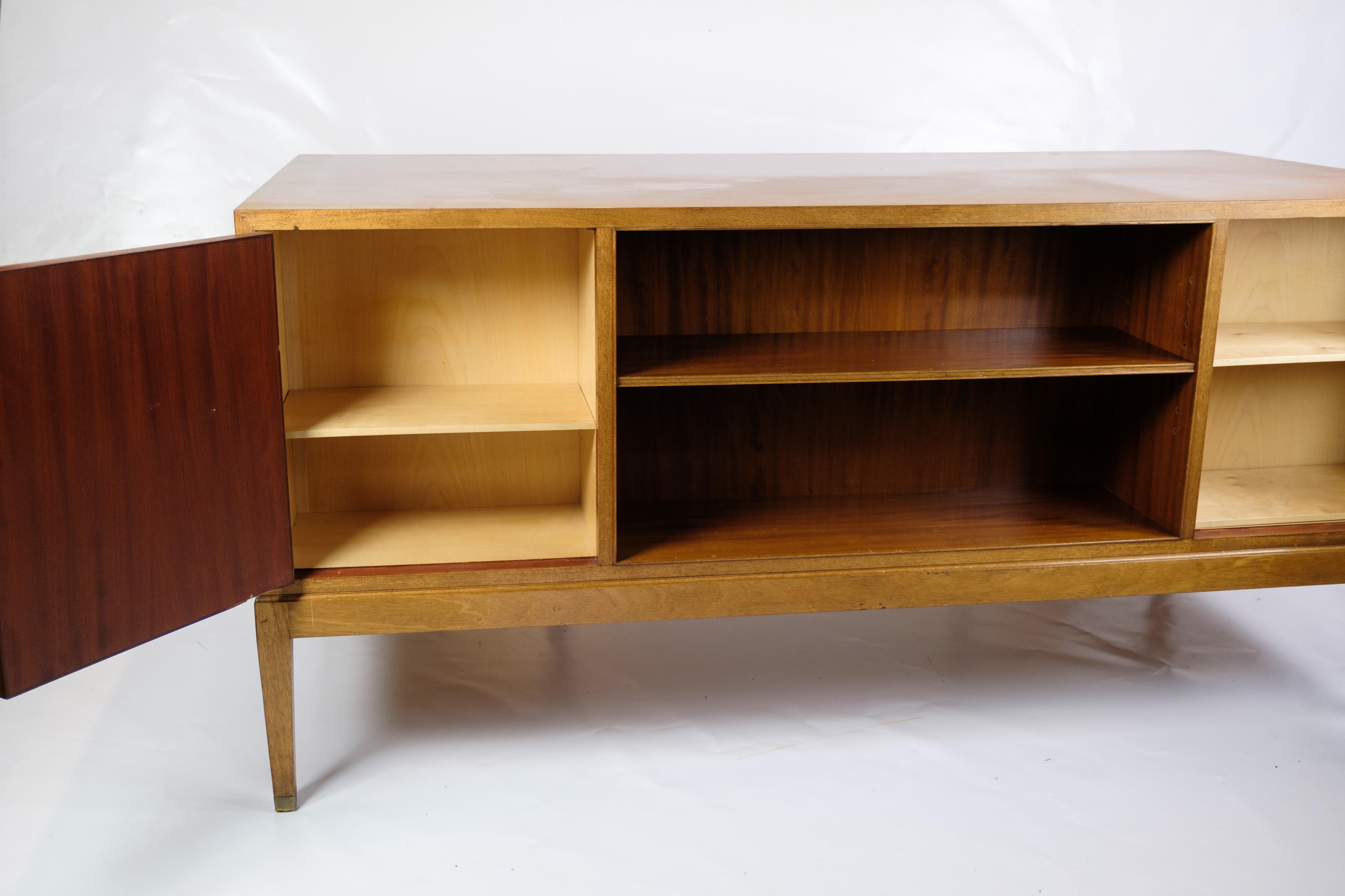 Freestanding Diplomat Desk Made In Mahogany By Fritz Henningsen From 1930s For Sale 7