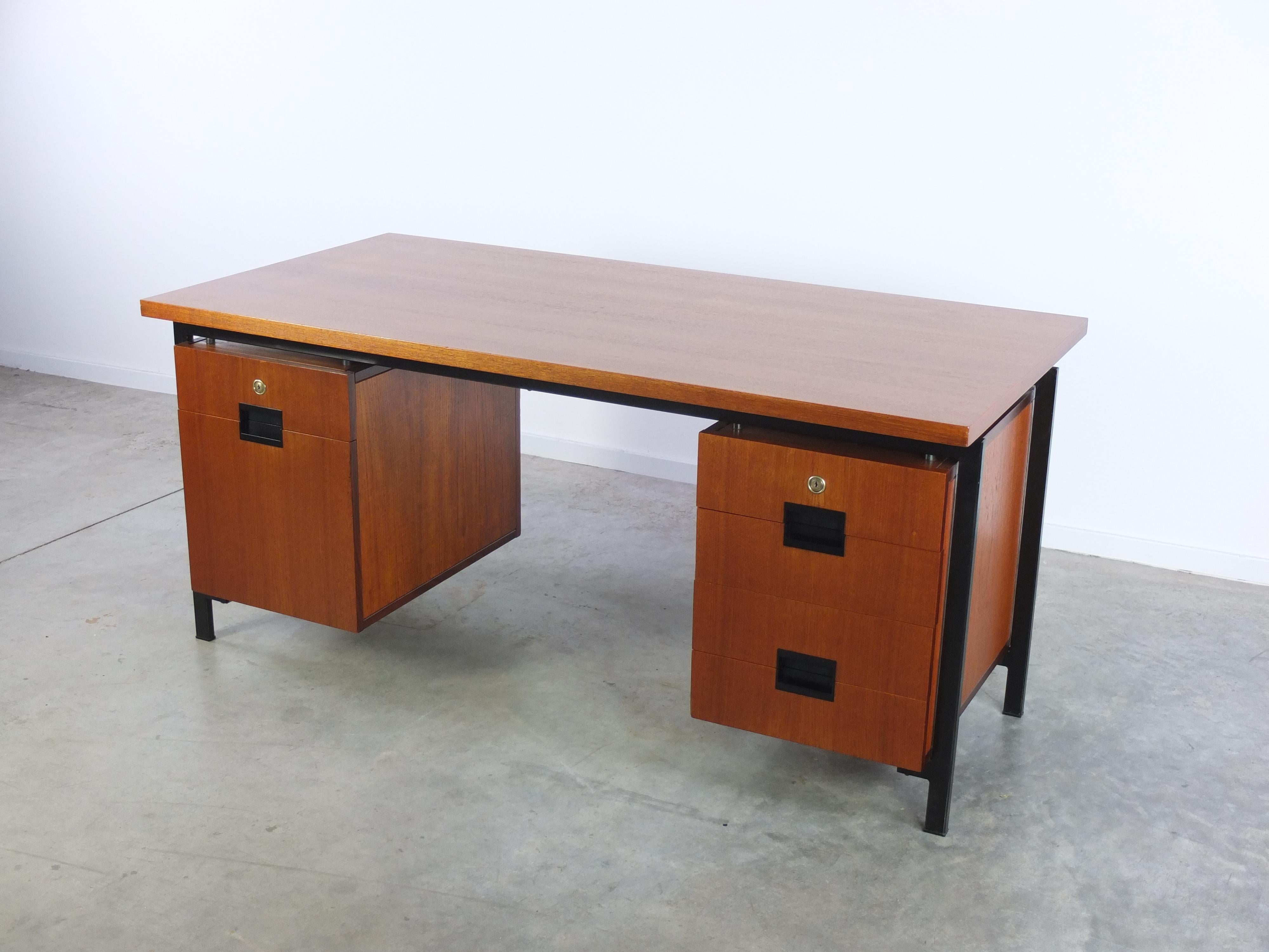 Mid-Century Modern Freestanding 'EU02' Writing Desk by Cees Braakman for Pastoe, 1960s