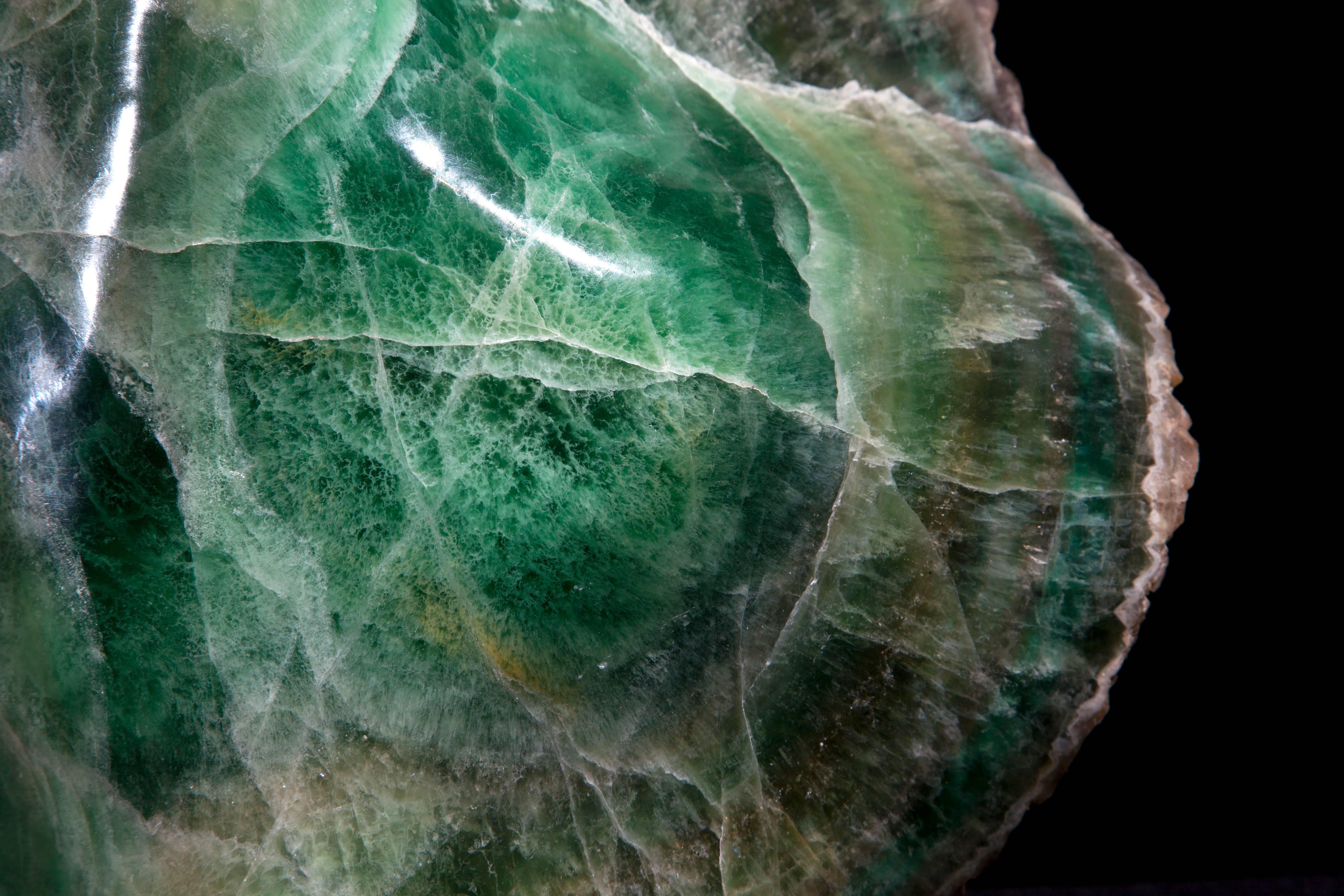 Freestanding Vivid Green Fluorite, China. In Excellent Condition In London, GB