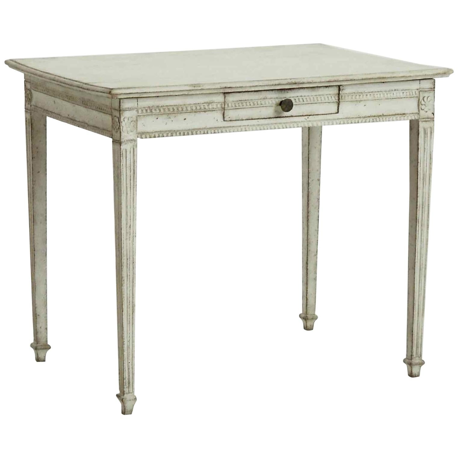Freestanding Gustavian Console Table, with One Drawer, 1790