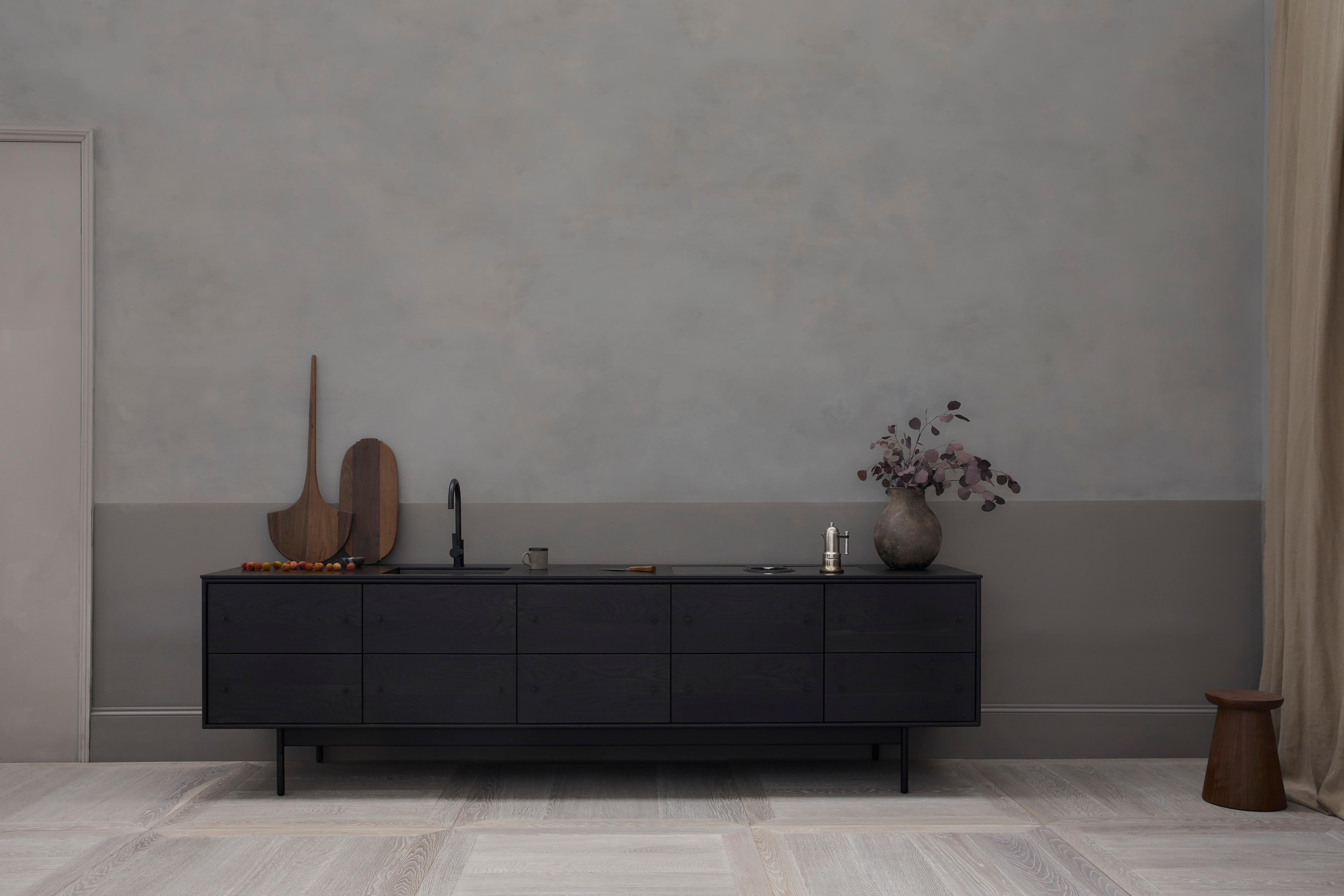 The Broad is a generous freestanding piece of kitchen furniture made to suit a wide range of interiors. Suitable as a wall standing unit or as a freestanding island. 
 
Made from the finest heart oak, every part of the kitchen island is crafted by