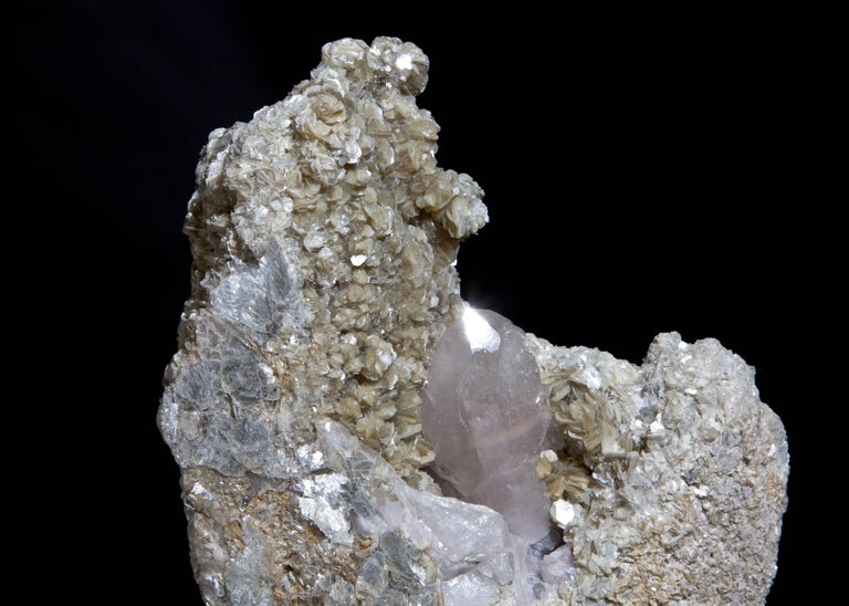 Freestanding Mica and Quartz Crystal, Brazil. For Sale at 1stDibs