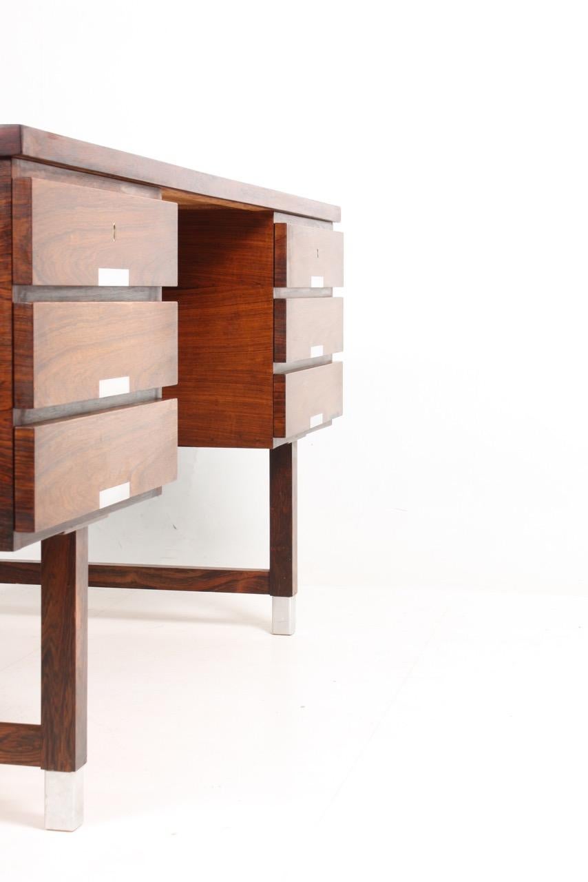 Mid-20th Century Freestanding Midcentury Desk in Rosewood, Made in Denmark