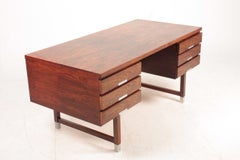 Freestanding Midcentury Desk in Rosewood, Designed by Ejgil Petersen, 1960s