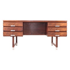 Freestanding Midcentury Desk in Rosewood, Designed by Ejgil Petersen, 1960s
