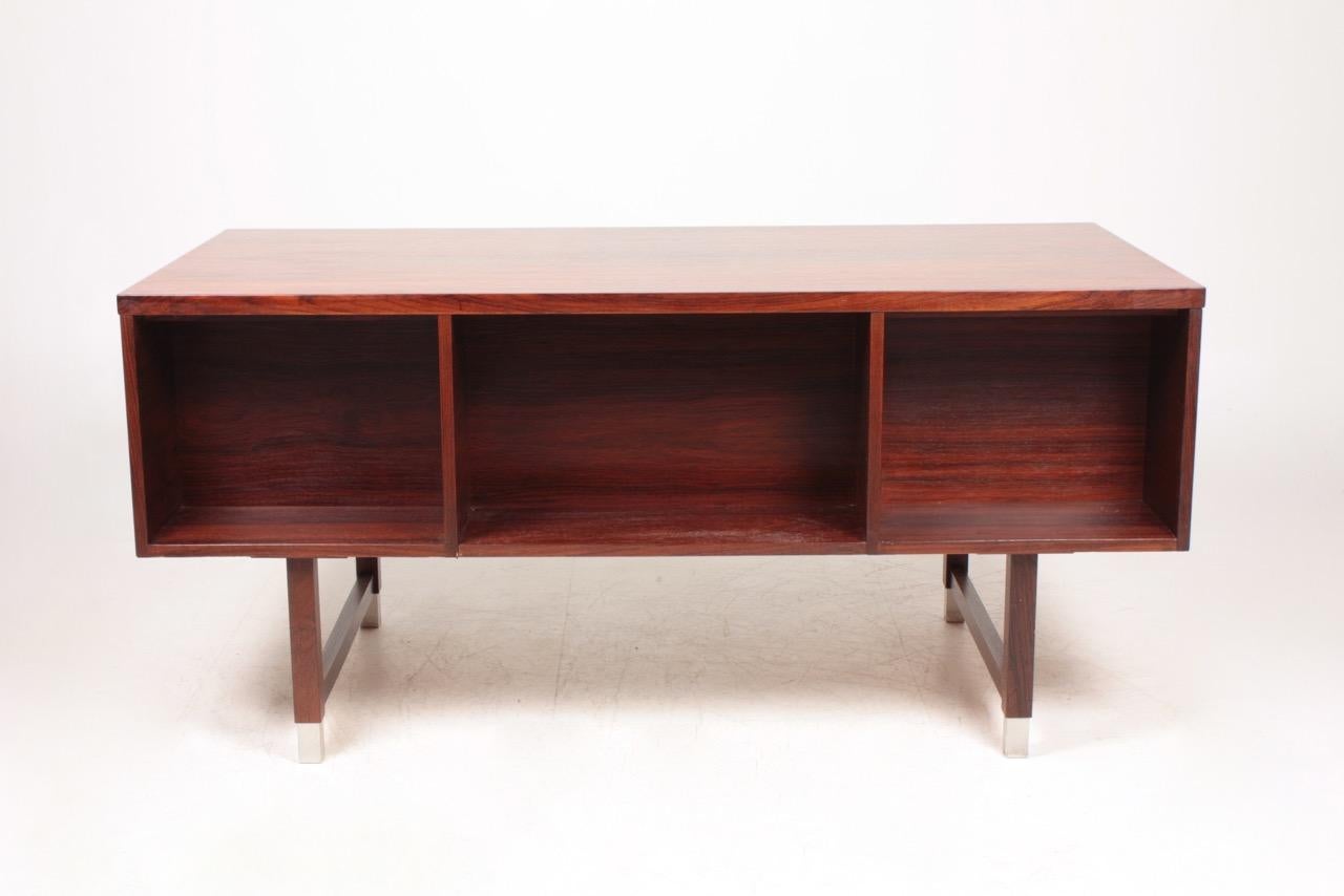 Freestanding Midcentury Desk in Rosewood, Made in Denmark 4