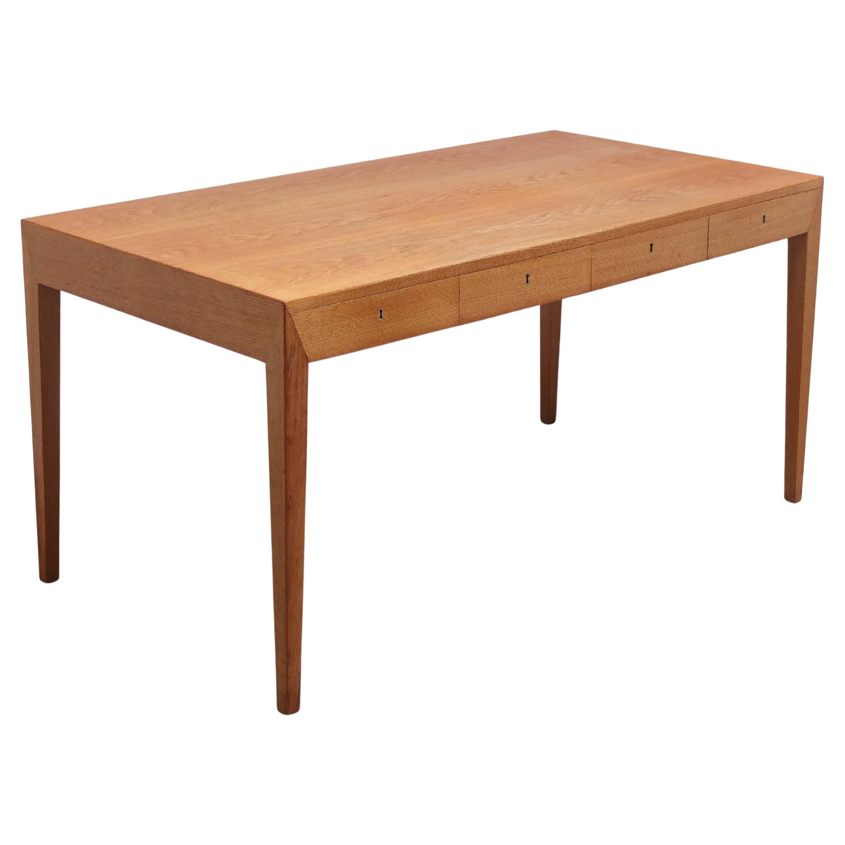 Freestanding 
Model 36
 Desk in Oak by Severin Hansen for Haslev, 1958 im Angebot