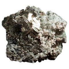 Raro, grande mazzo di cristalli di pirite e quarzo indipendente dal Perù