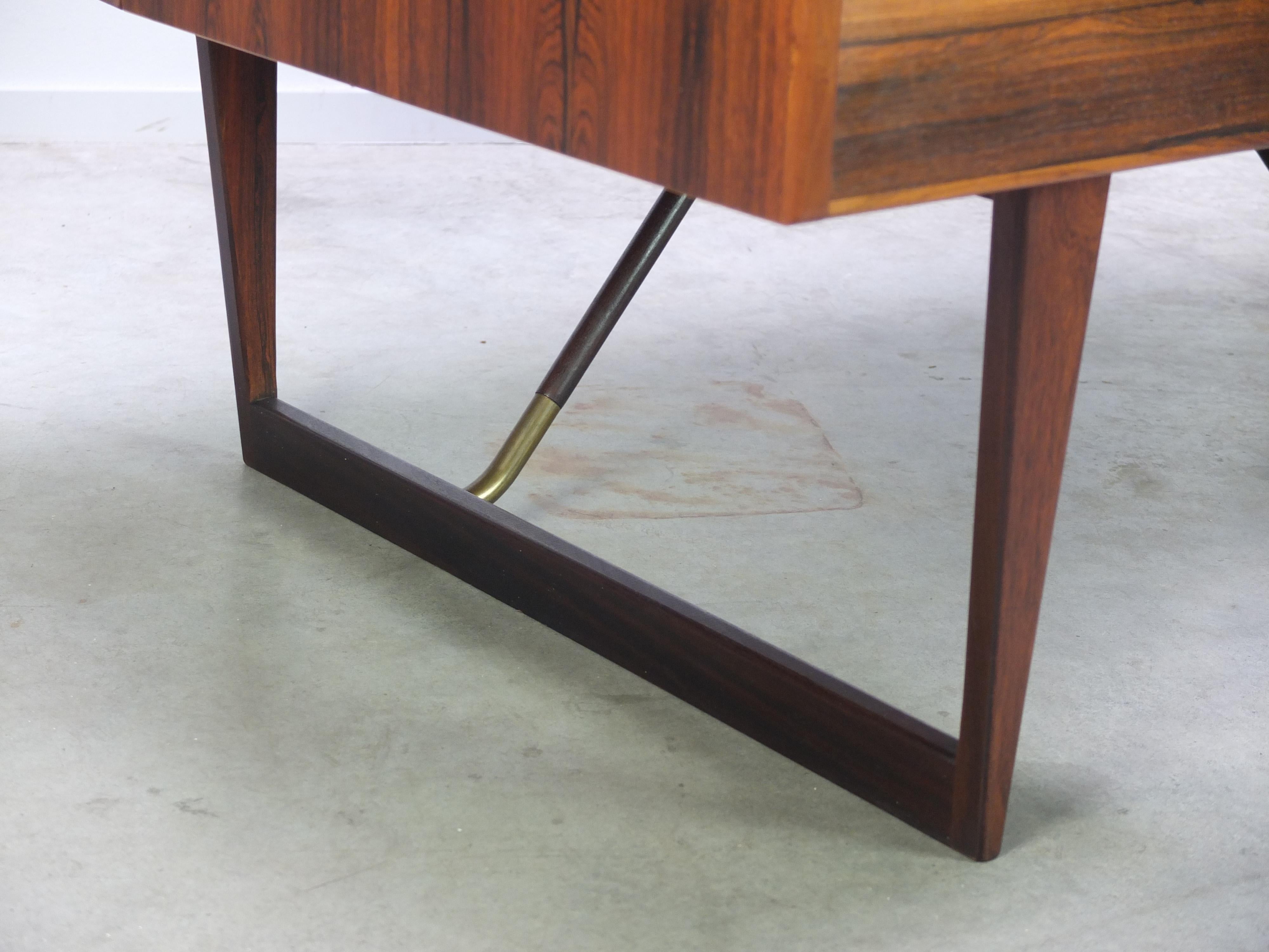 Freestanding 'Rosewood' Boomerang Desk by Peter Løvig Nielsen for Løvig, 1960s 7