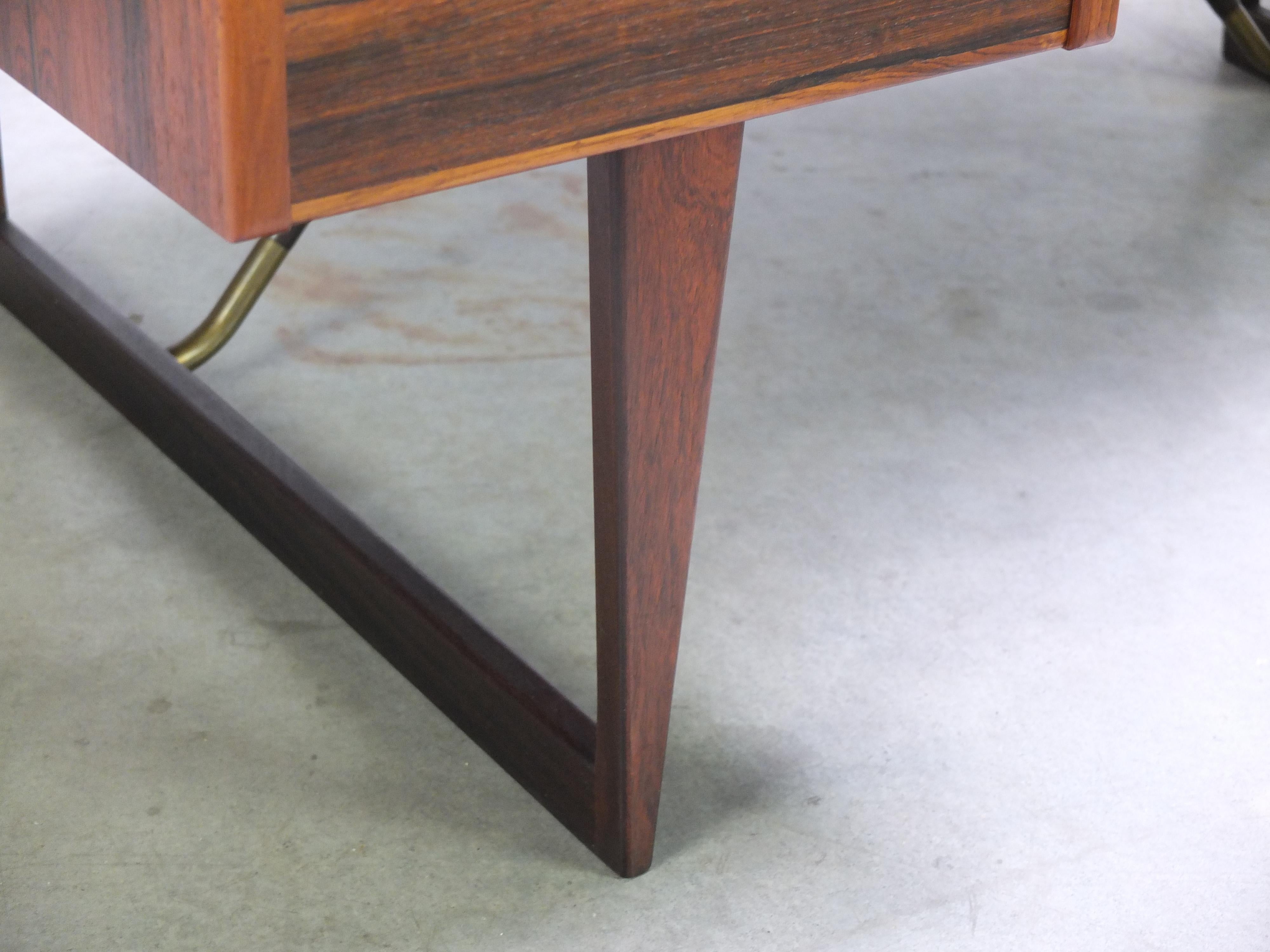 Freestanding 'Rosewood' Boomerang Desk by Peter Løvig Nielsen for Løvig, 1960s 9