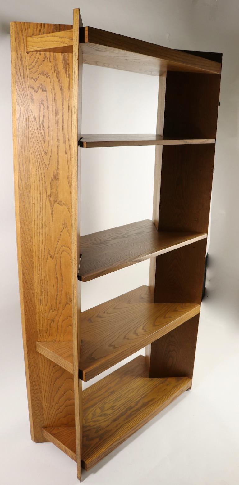 Oak Freestanding Shelf by Lane